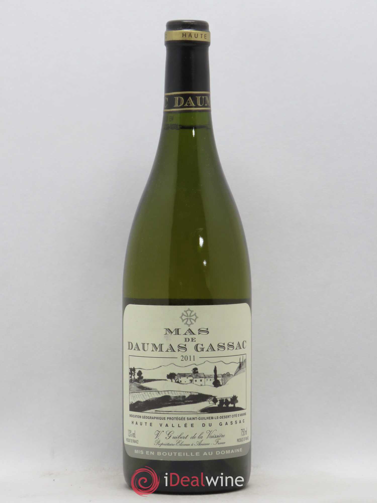 Saint-Guilhem-le-Désert - Cité d'Aniane Mas Daumas Gassac Famille Guibert de La Vaissière 2011 - Lot de 1 bouteille - 0