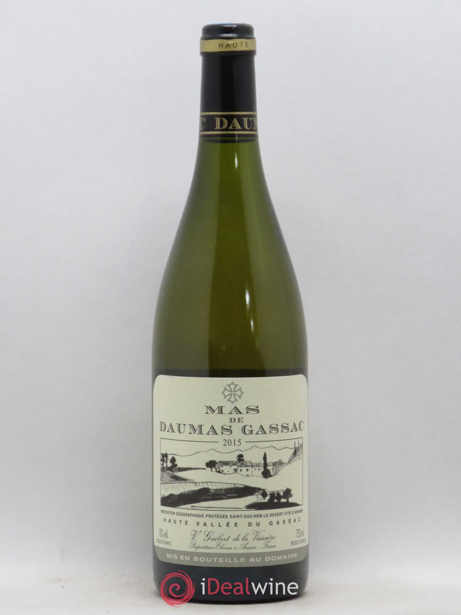 Saint-Guilhem-le-Désert - Cité d'Aniane Mas Daumas Gassac Famille Guibert de La Vaissière 2015 - Lot de 1 bouteille - 0