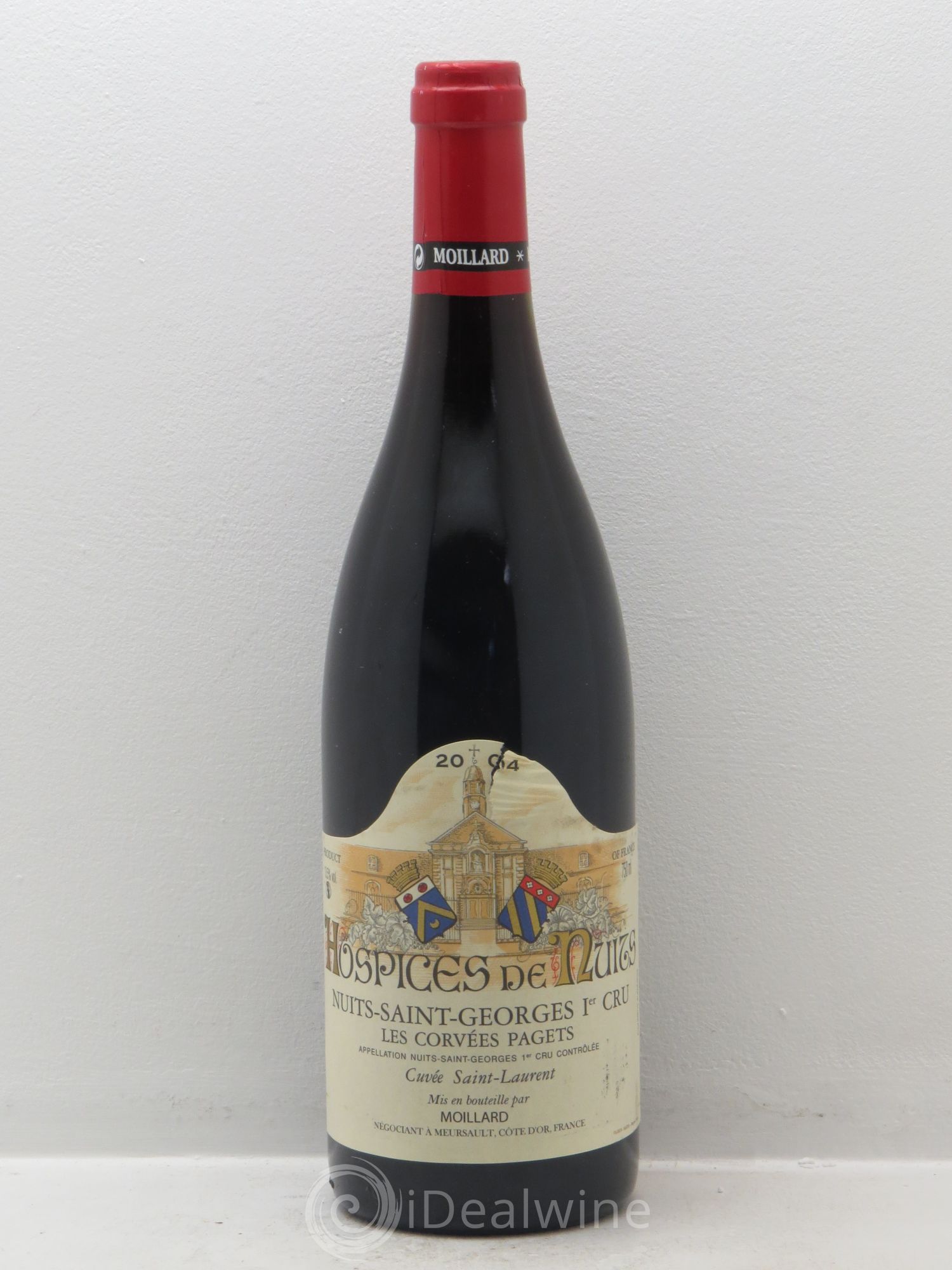 Nuits-Saint-Georges 1er Cru Les Corvées Pagets Cuvée Saint Laurent - Domaine Moillard 2004 - Posten von 1 Flasche - 0