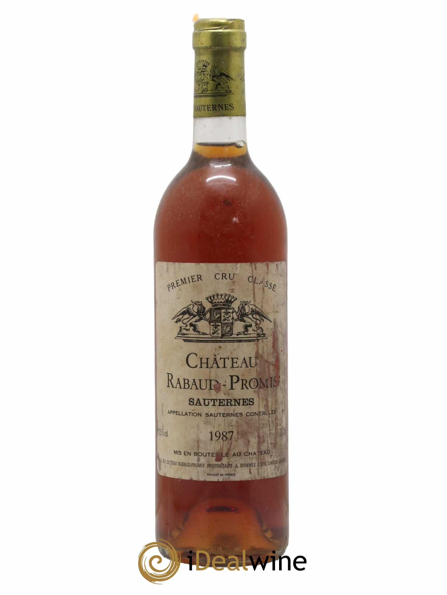Château Rabaud Promis 1er Grand Cru Classé 1987 - Posten von 1 Flasche - 0