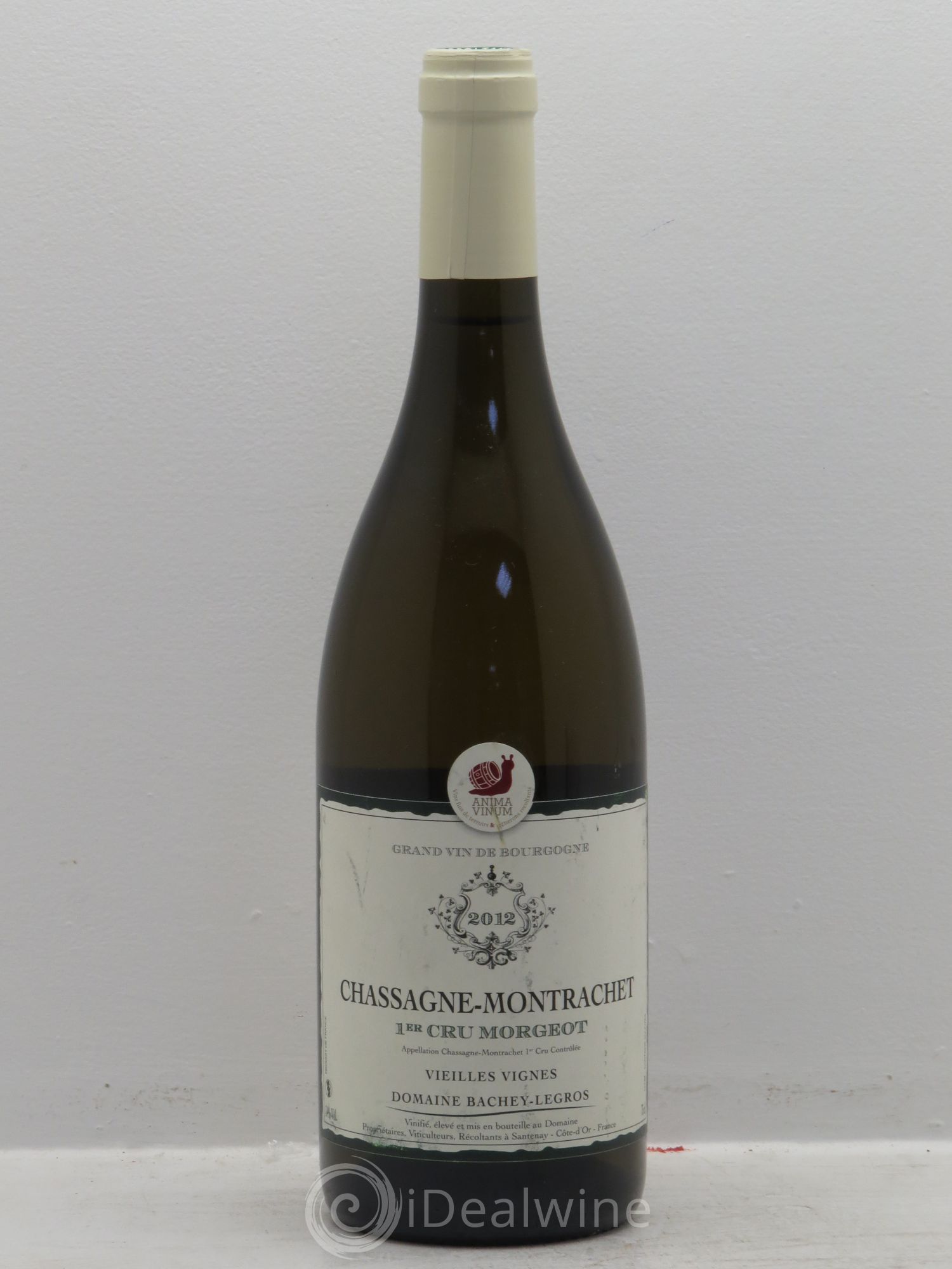 Chassagne-Montrachet 1er Cru Vieilles vignes Bachey-Legros 2012 - Posten von 1 Flasche - 0