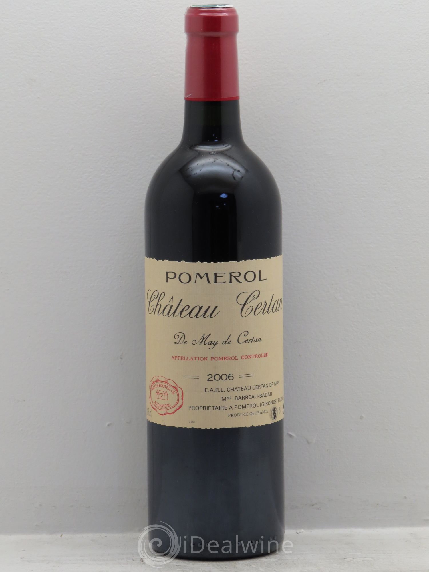 Château Certan de May 2006 - Lot de 1 bouteille - 0