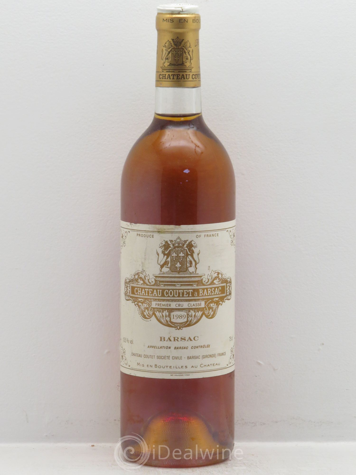 Château Coutet 1er Grand Cru Classé 1989 - Lotto di 1 bottiglia - 0