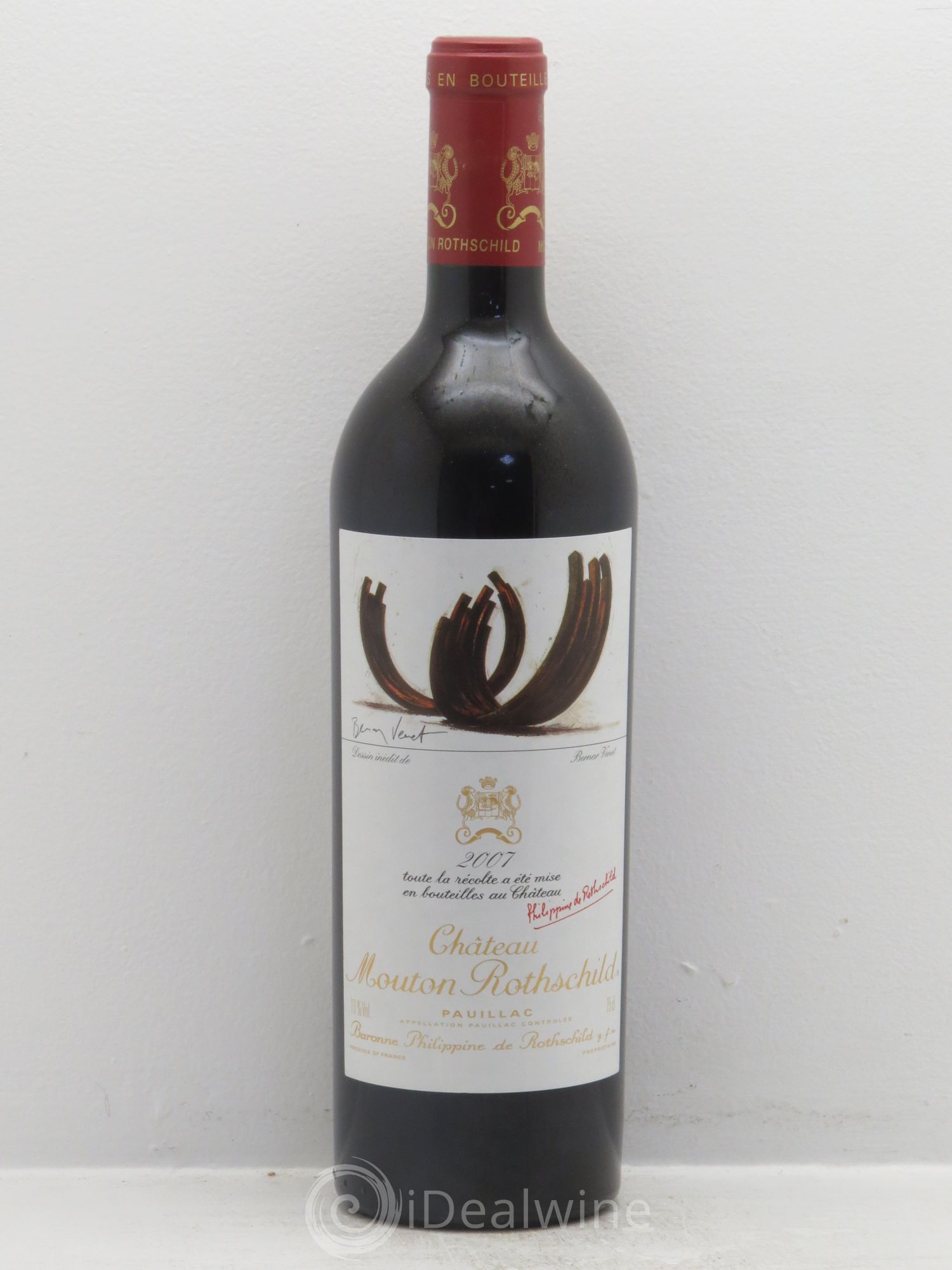 Château Mouton Rothschild 1er Grand Cru Classé 2007 - Lot de 1 bouteille - 0