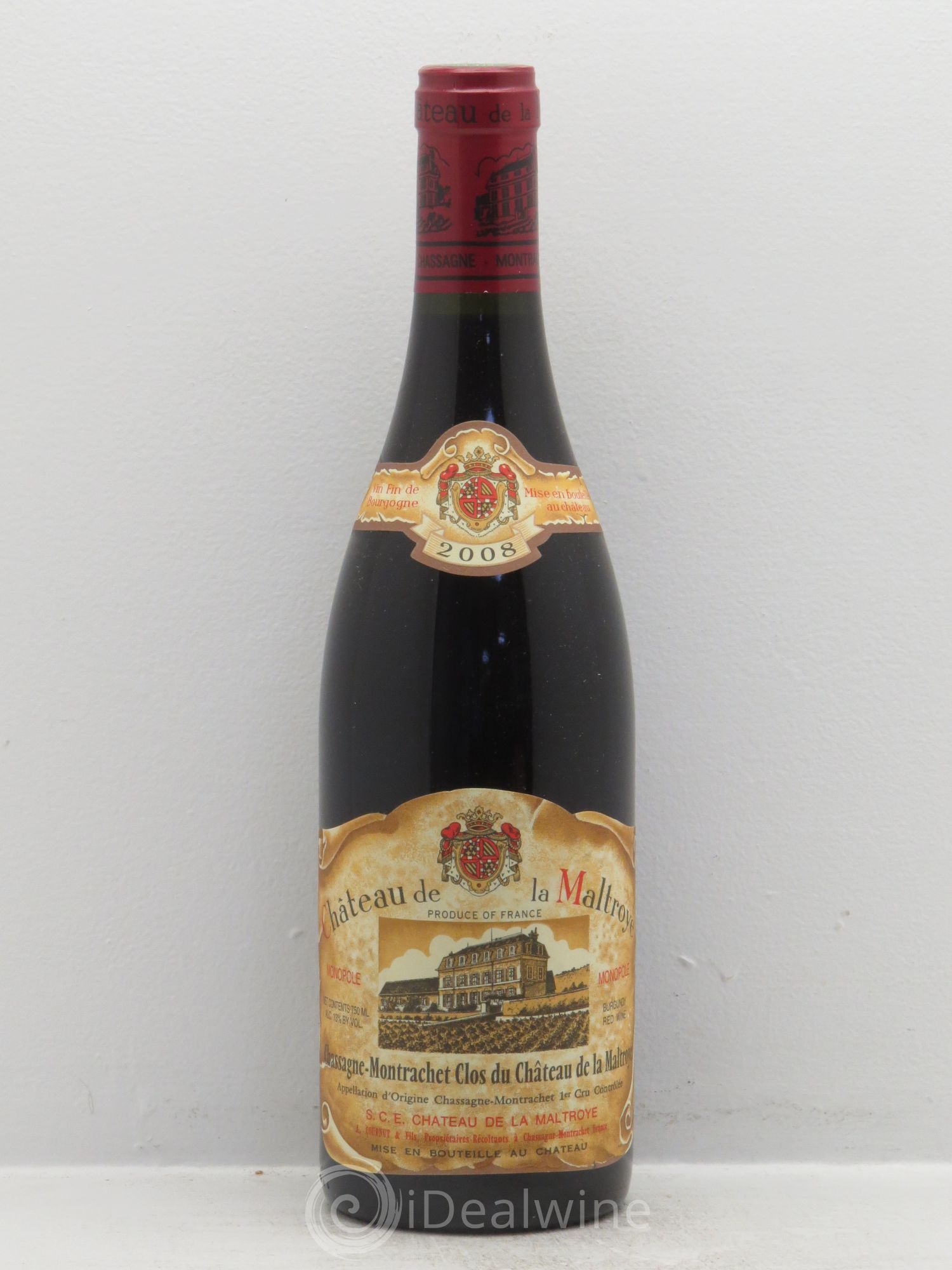 Chassagne-Montrachet 1er Cru 2008 - Lot de 1 bouteille - 0
