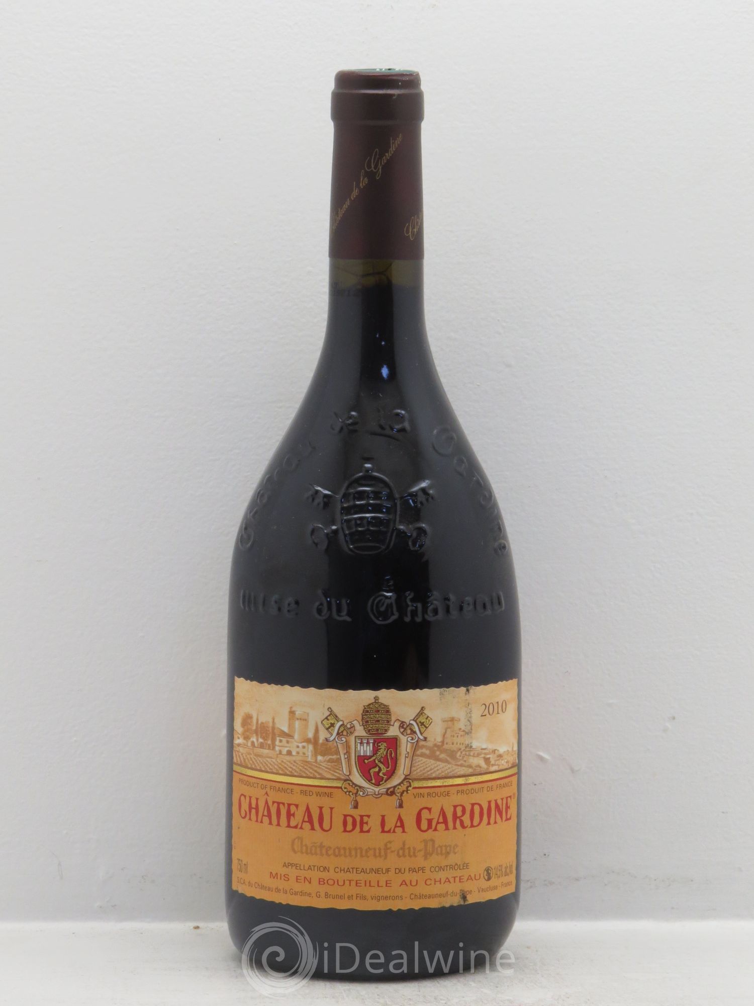Châteauneuf-du-Pape Château de La Gardine Famille Brunel 2010 - Lot de 1 bouteille - 0