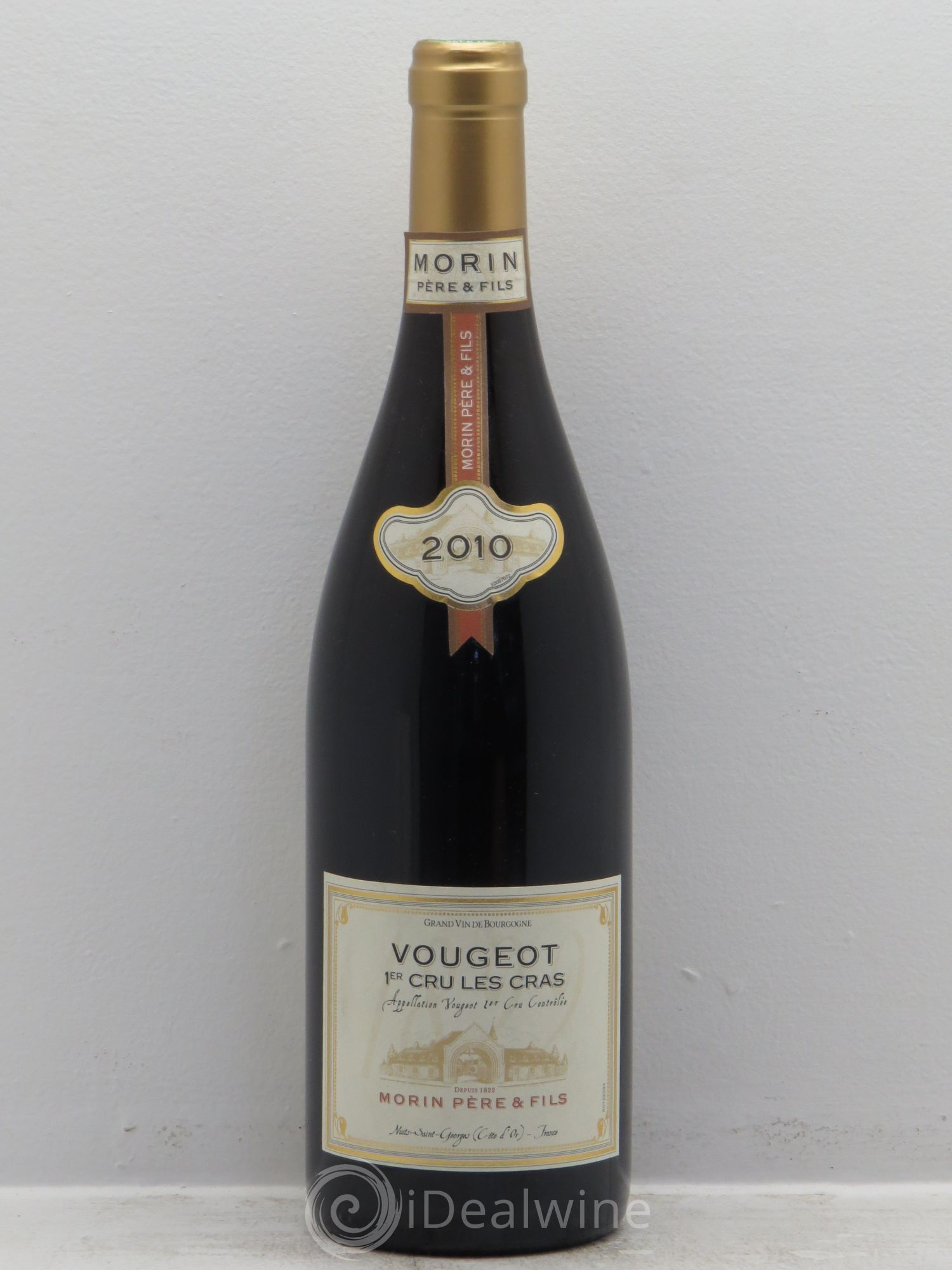 Vougeot 1er Cru Les Cras - Morin et Fils 2010 - Posten von 1 Flasche - 0