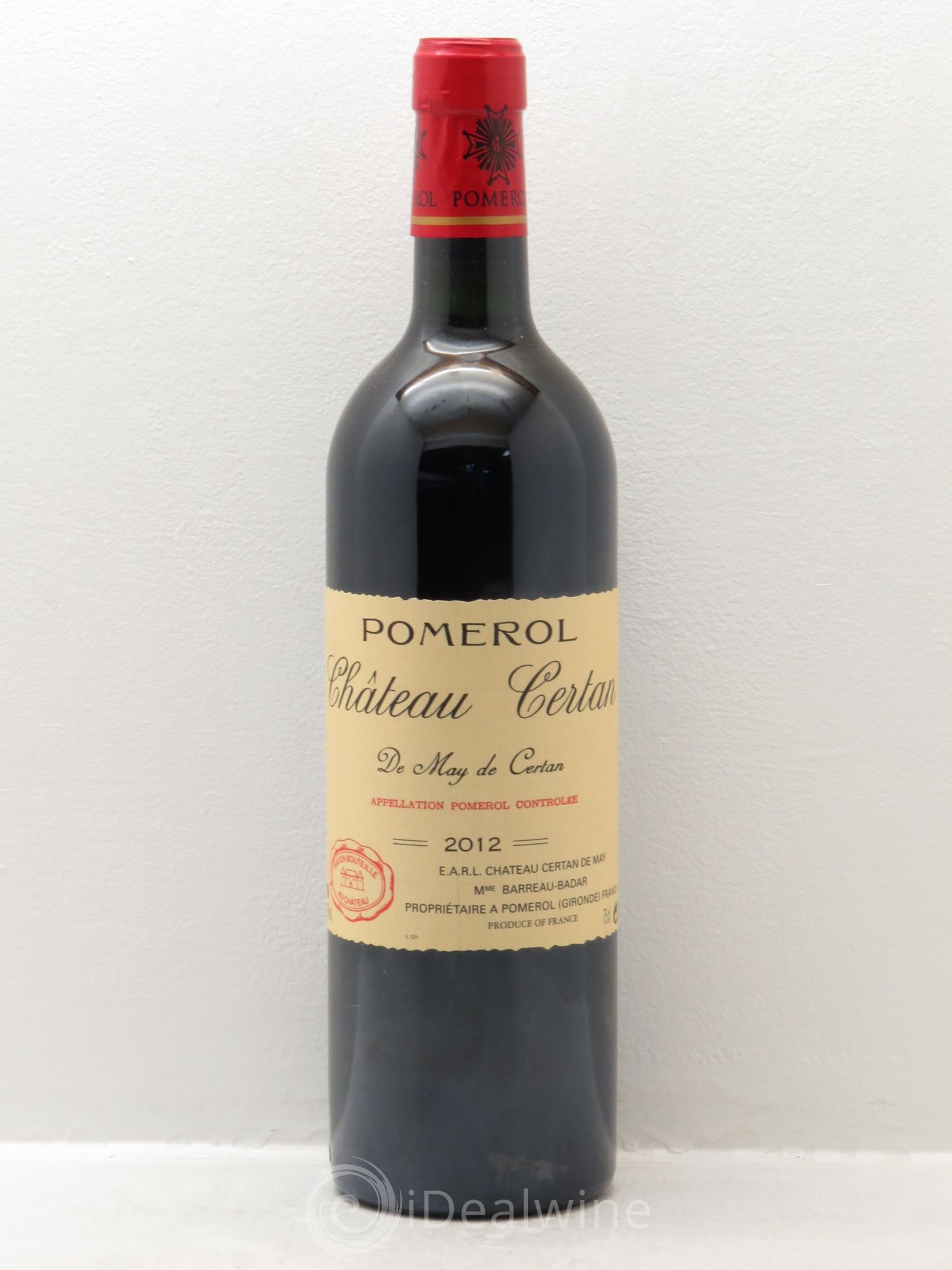 Château Certan de May 2012 - Lot de 1 bouteille - 0