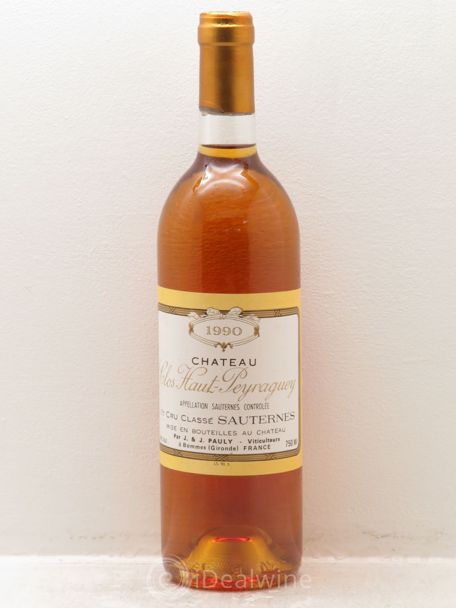 Clos Haut-Peyraguey 1er Grand Cru Classé 1990 - Lotto di 1 bottiglia - 0