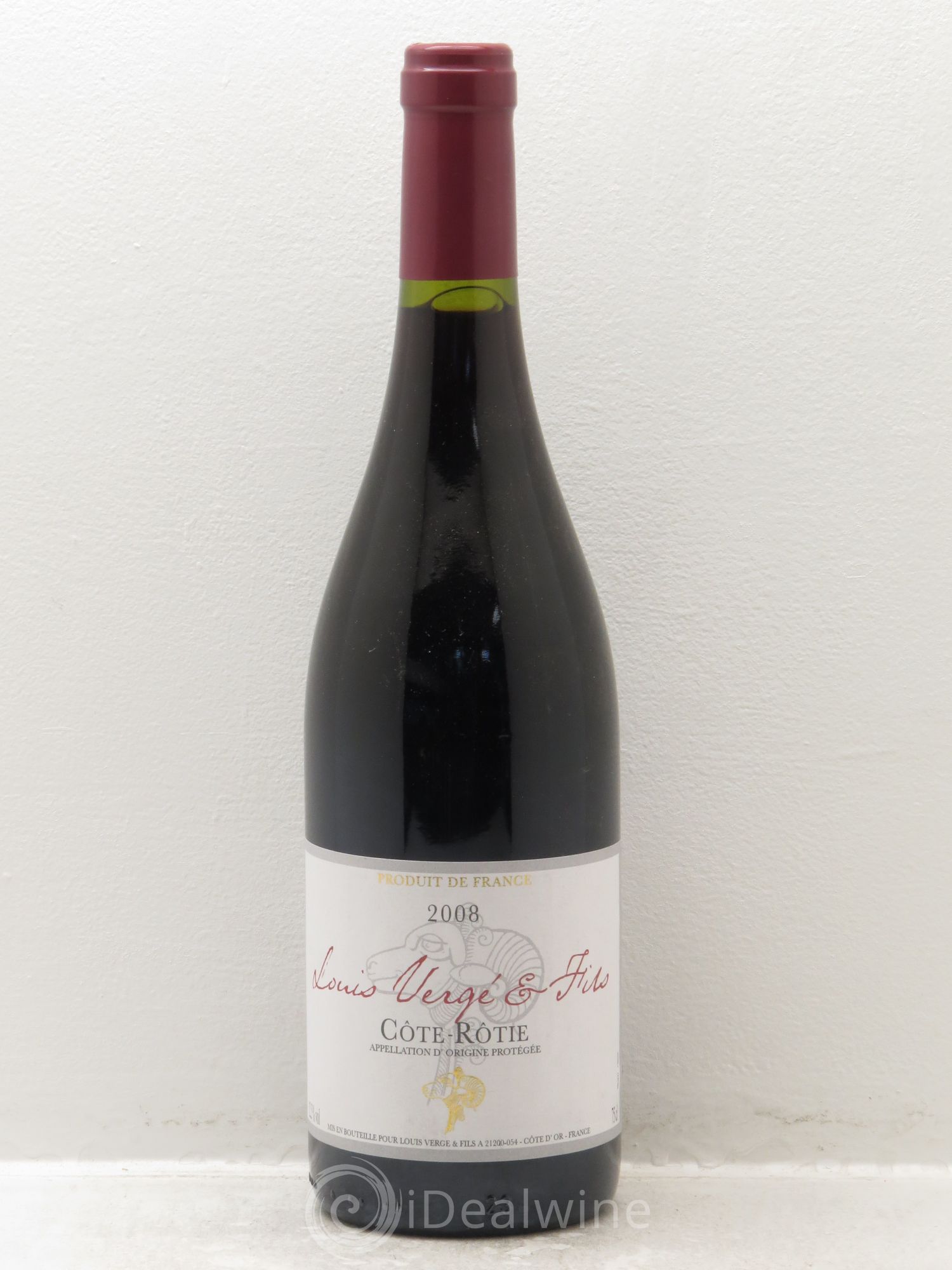 Côte-Rôtie Domaine Louis Vergé et fils 2008 - Posten von 1 Flasche - 0
