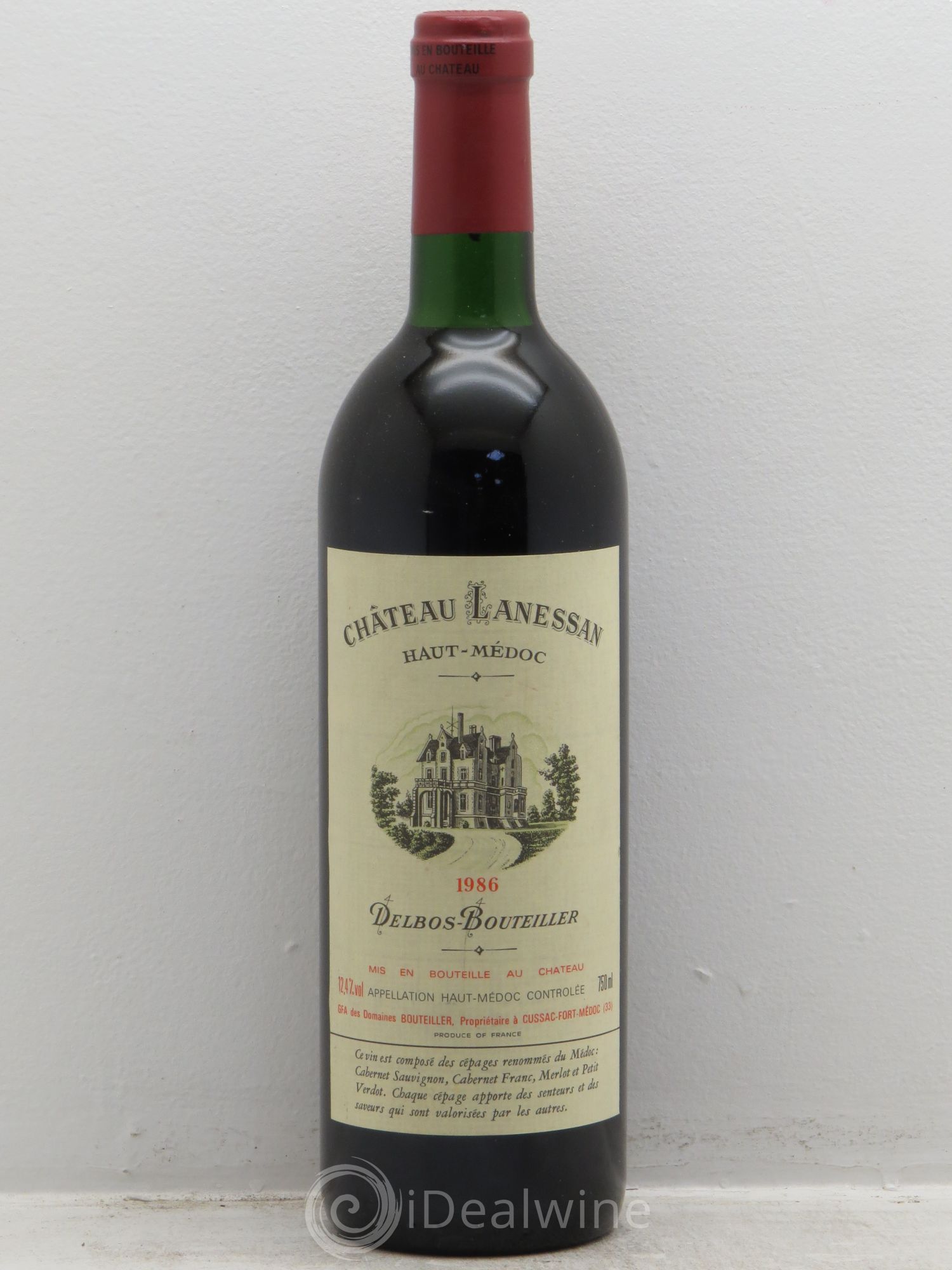 Château Lanessan Cru Bourgeois 1986 - Lot de 1 bouteille - 0