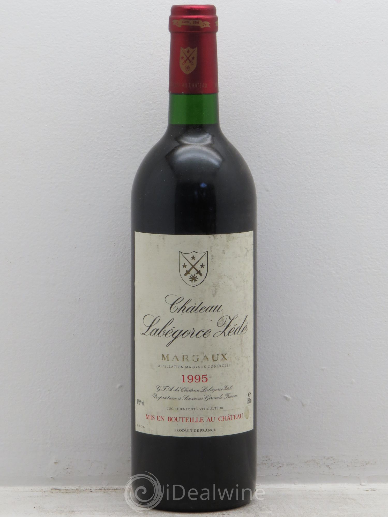 Château Labegorce Zédé Cru Bourgeois 1995 - Lot de 1 bouteille - 0