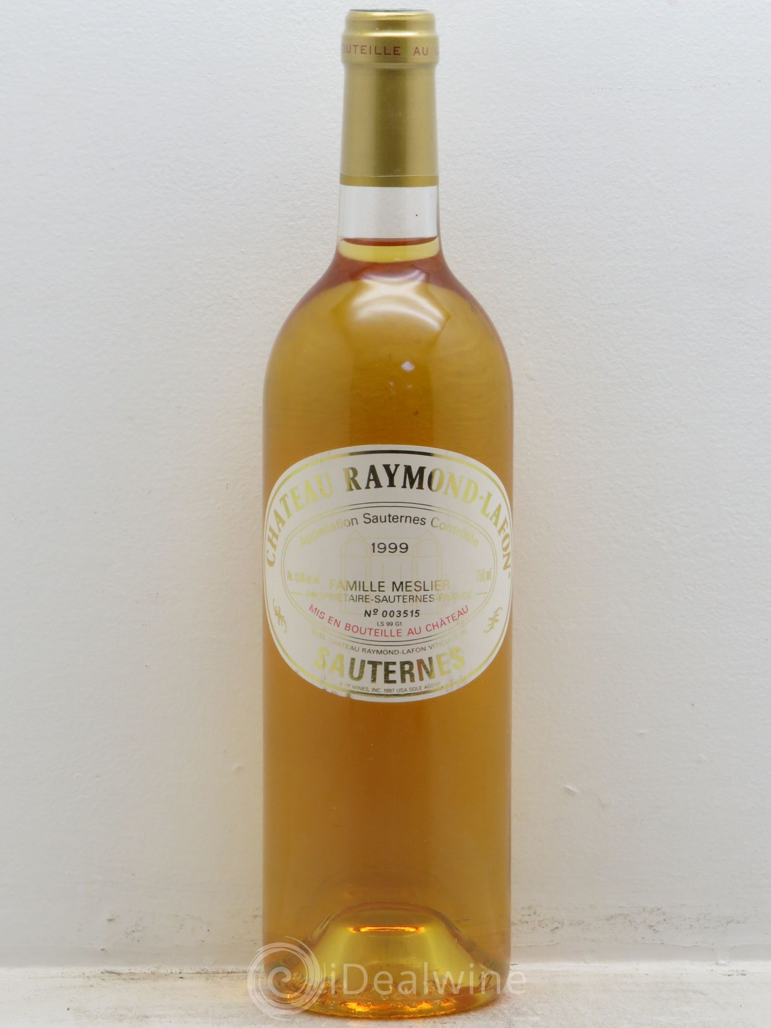 Château Raymond Lafon 1999 - Lotto di 1 bottiglia - 0