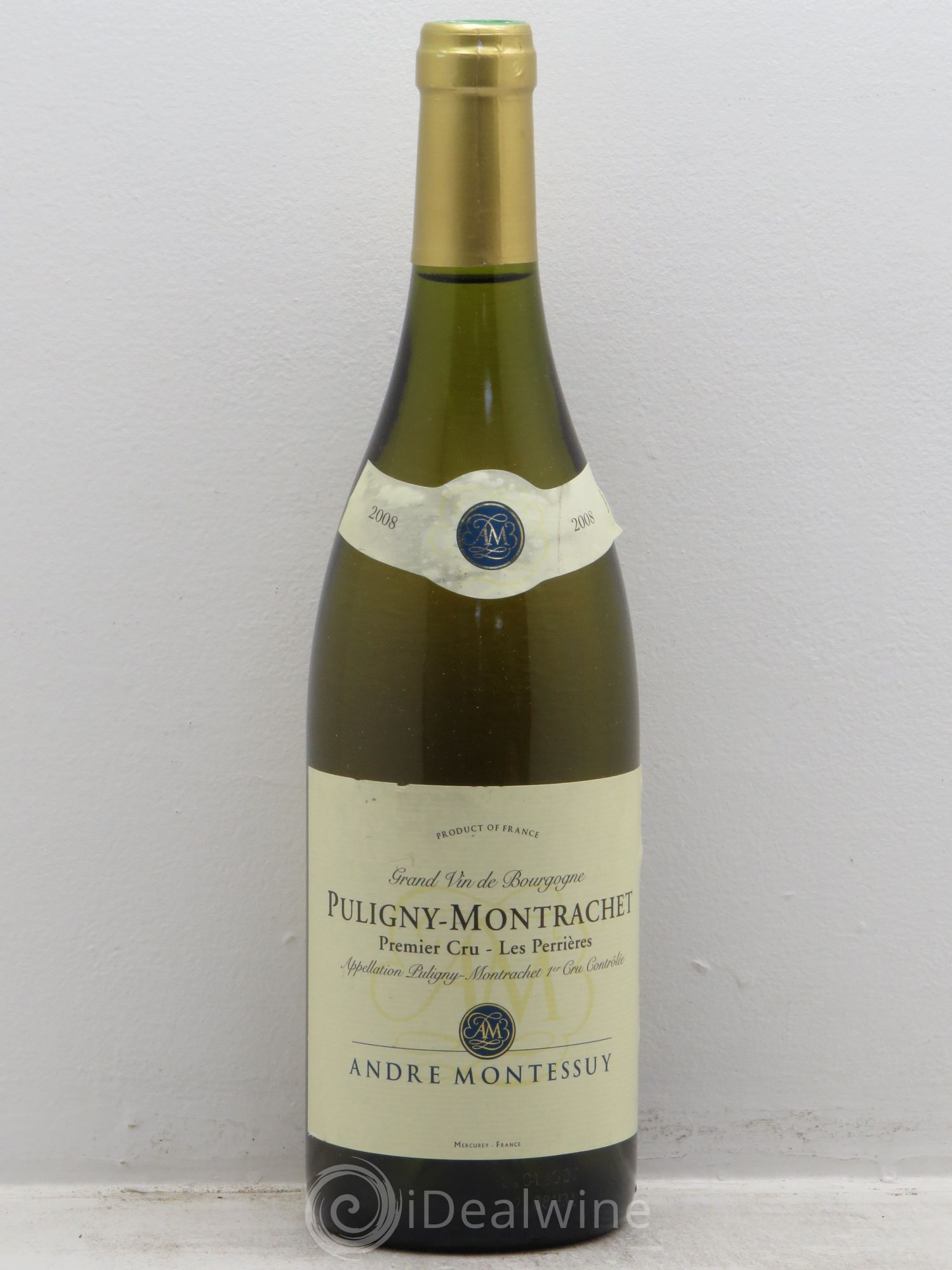 Puligny-Montrachet 1er Cru André Montessuy 2008 - Lot de 1 bouteille - 0