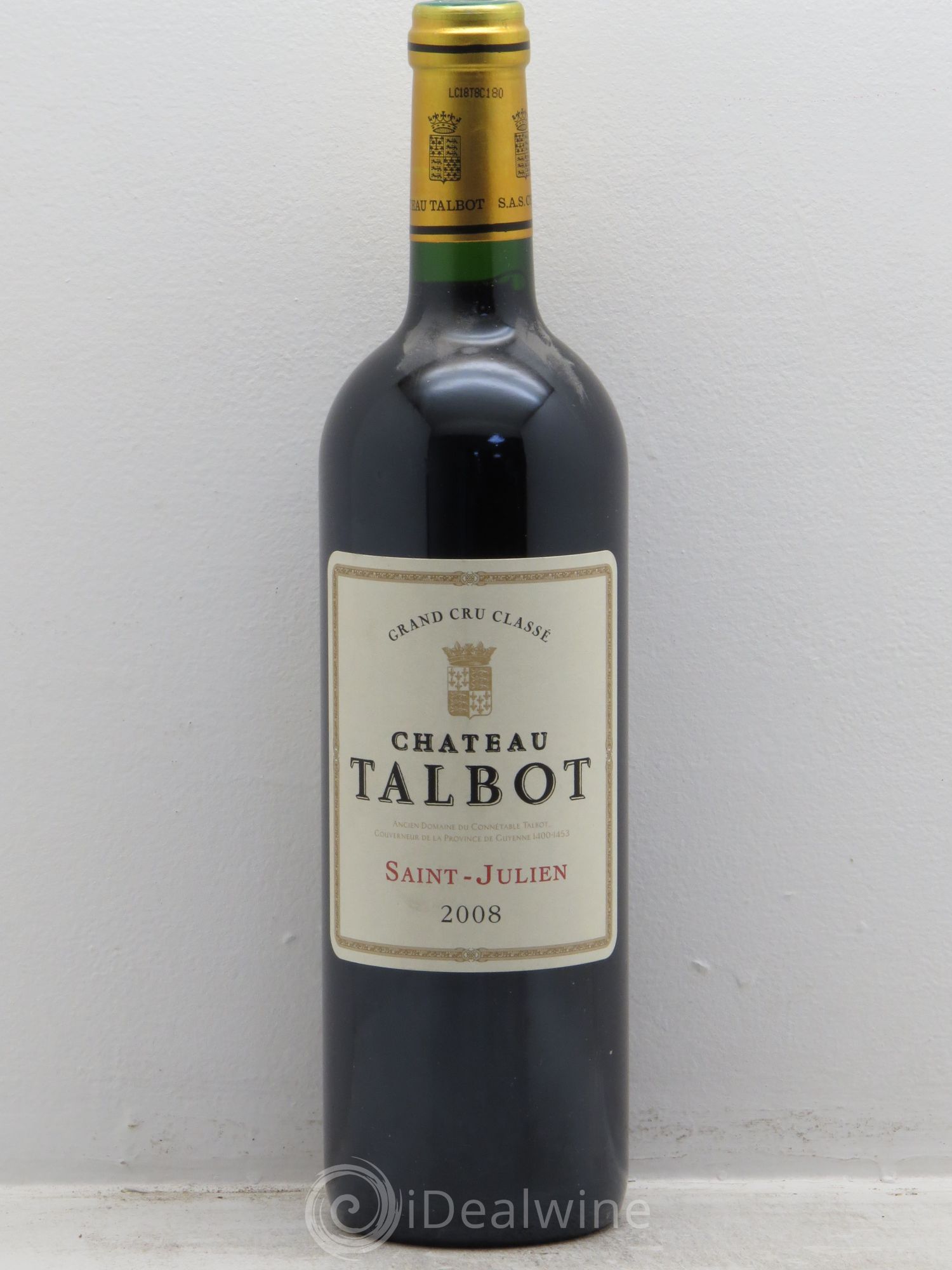 Château Talbot 4ème Grand Cru Classé 2008 - Lot de 1 bouteille - 0
