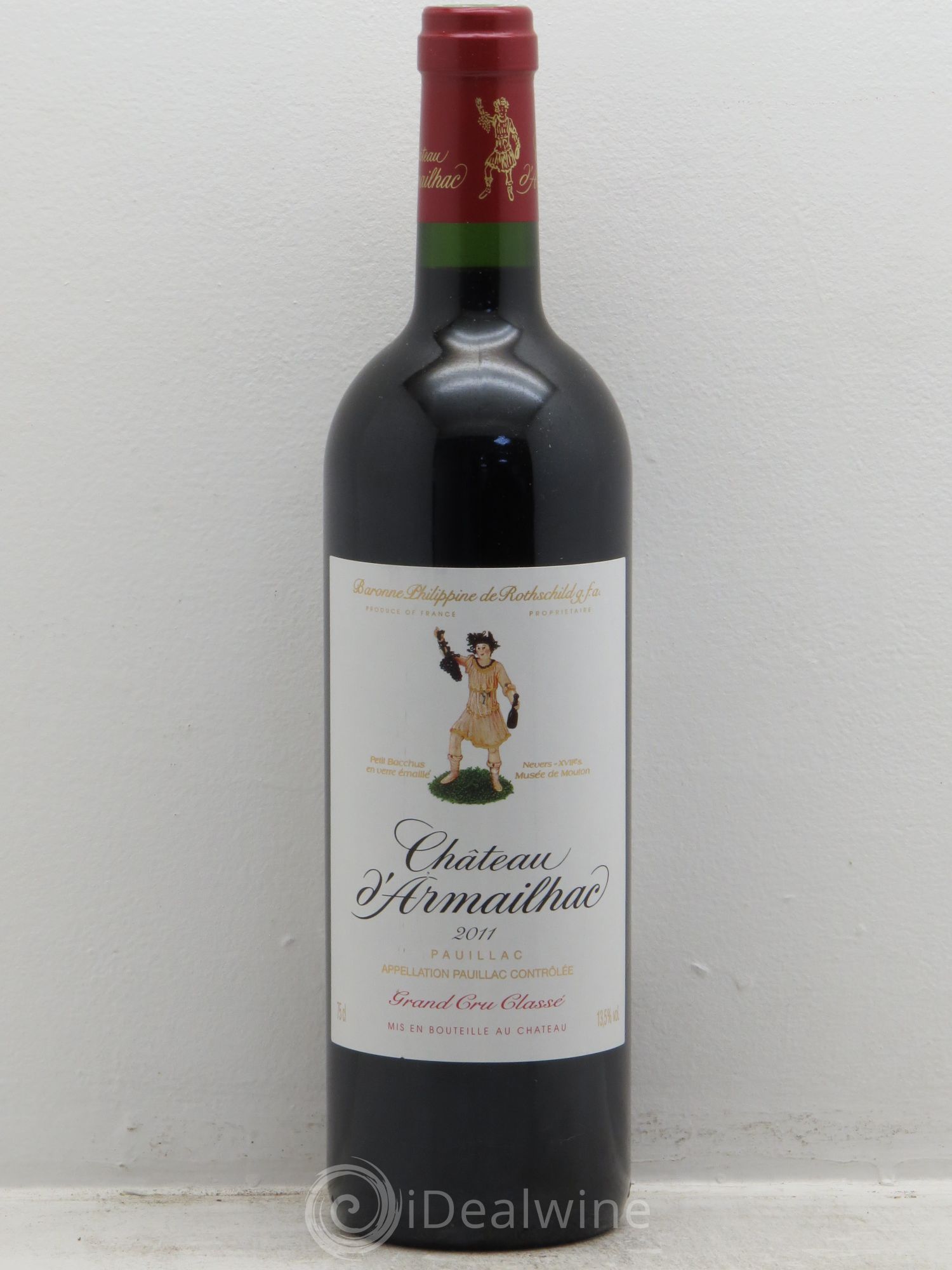 Château d' Armailhac - Mouton Baron(ne) Philippe 5ème Grand Cru Classé 2011 - Lot de 1 bouteille - 0