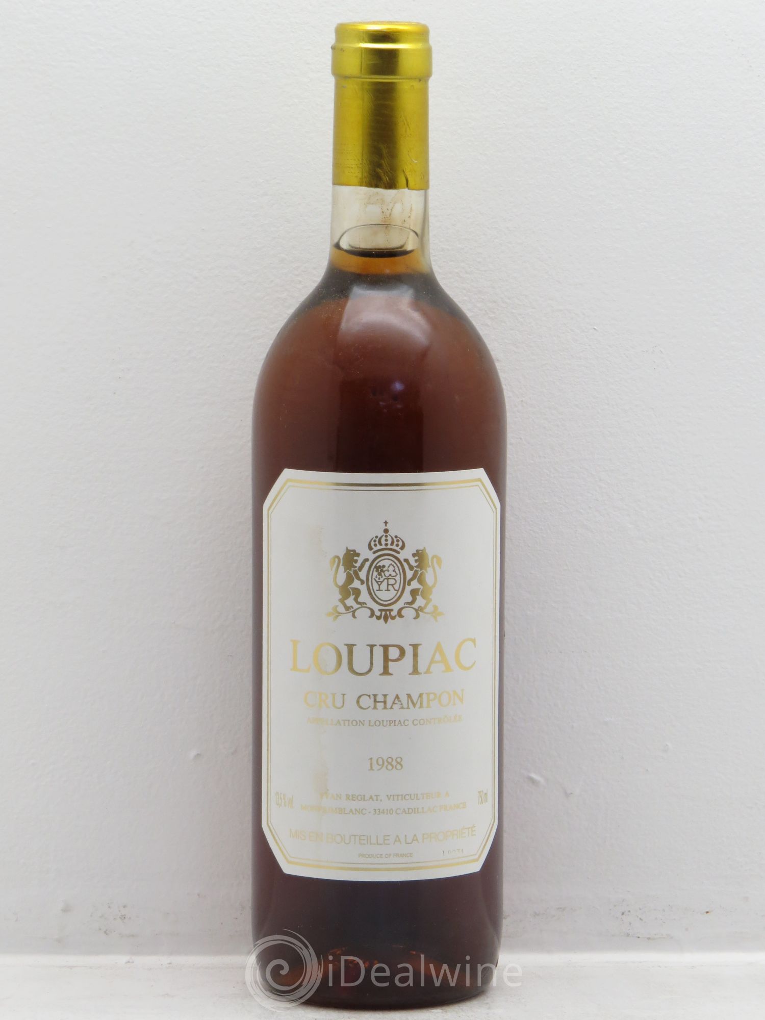 Loupiac Champon Yvan Reglat (sans prix de réserve) 1988 - Posten von 1 Flasche - 0