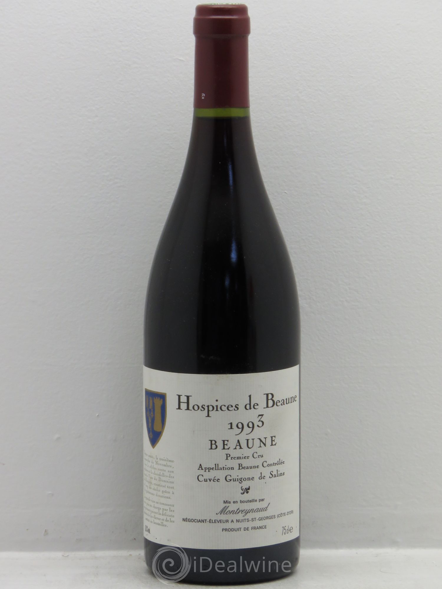 Beaune 1er Cru Hospices de beaune cuvée guigogne de salin 1993 - Posten von 1 Flasche - 0