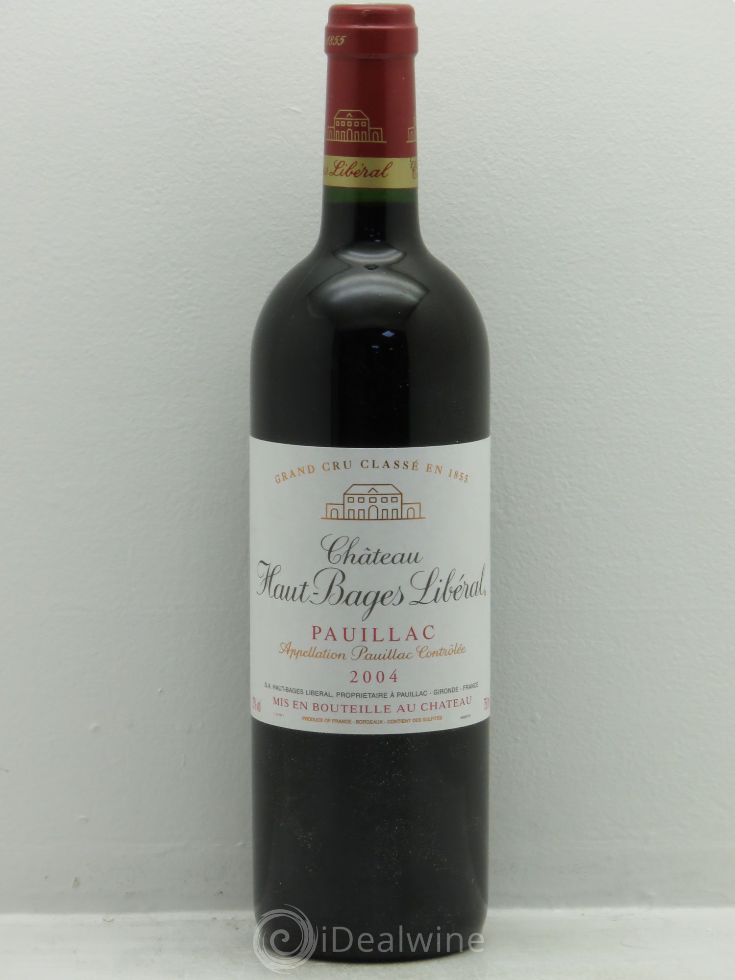Château Haut Bages Libéral 5ème Grand Cru Classé 2004 - Lot de 1 bouteille - 0