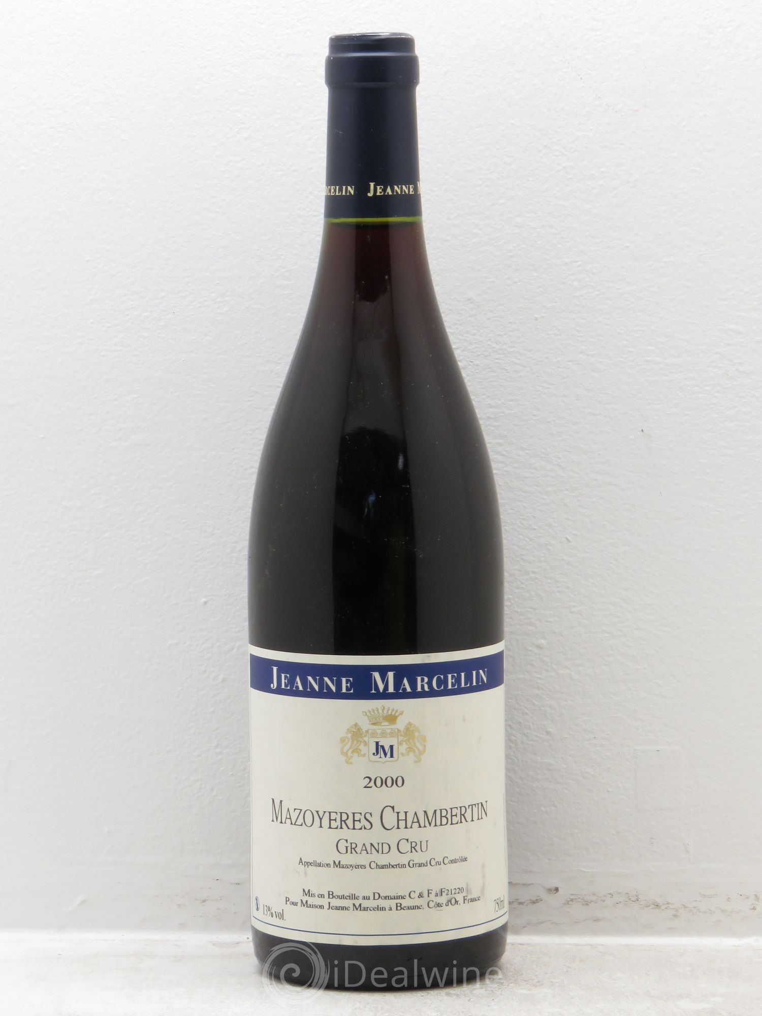 Mazoyères-Chambertin Grand Cru Jeanne Marcelin 2000 - Lot de 1 bouteille - 0