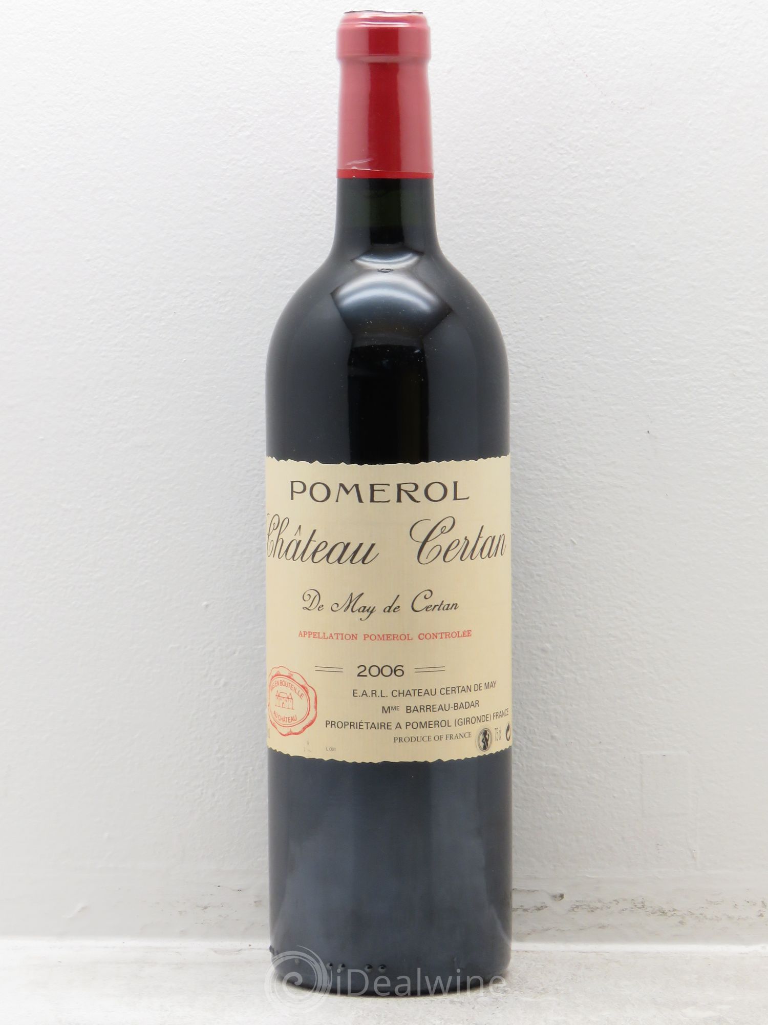 Château Certan de May (sans prix de réserve) 2006 - Lot de 1 bouteille - 0