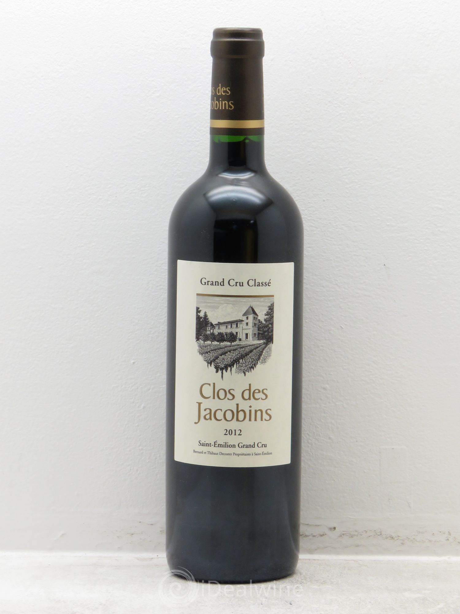 Château Clos des Jacobins Grand Cru Classé 2012 - Lot de 1 bouteille - 0