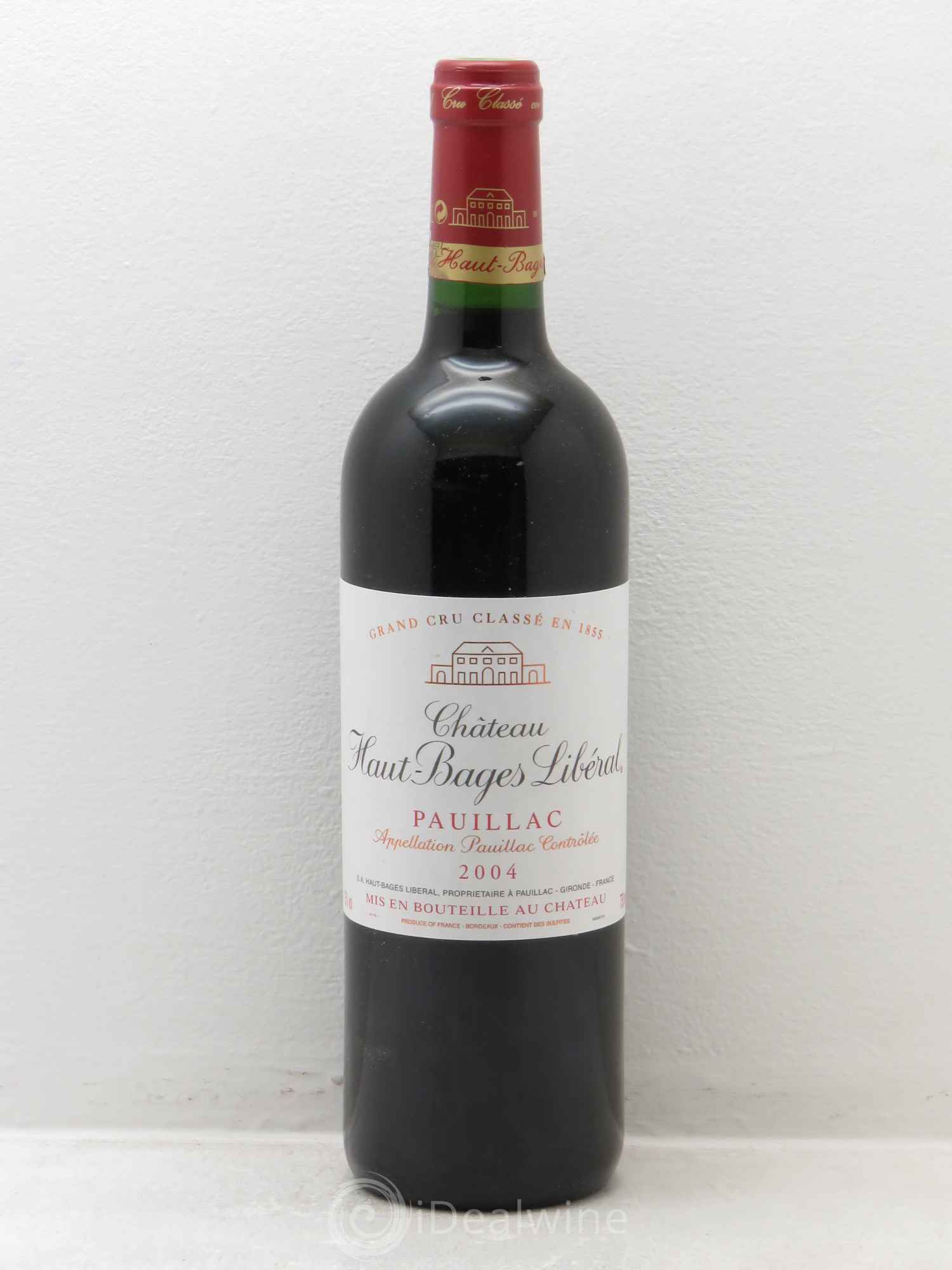 Château Haut Bages Libéral 5ème Grand Cru Classé 2004 - Lot de 1 bouteille - 0