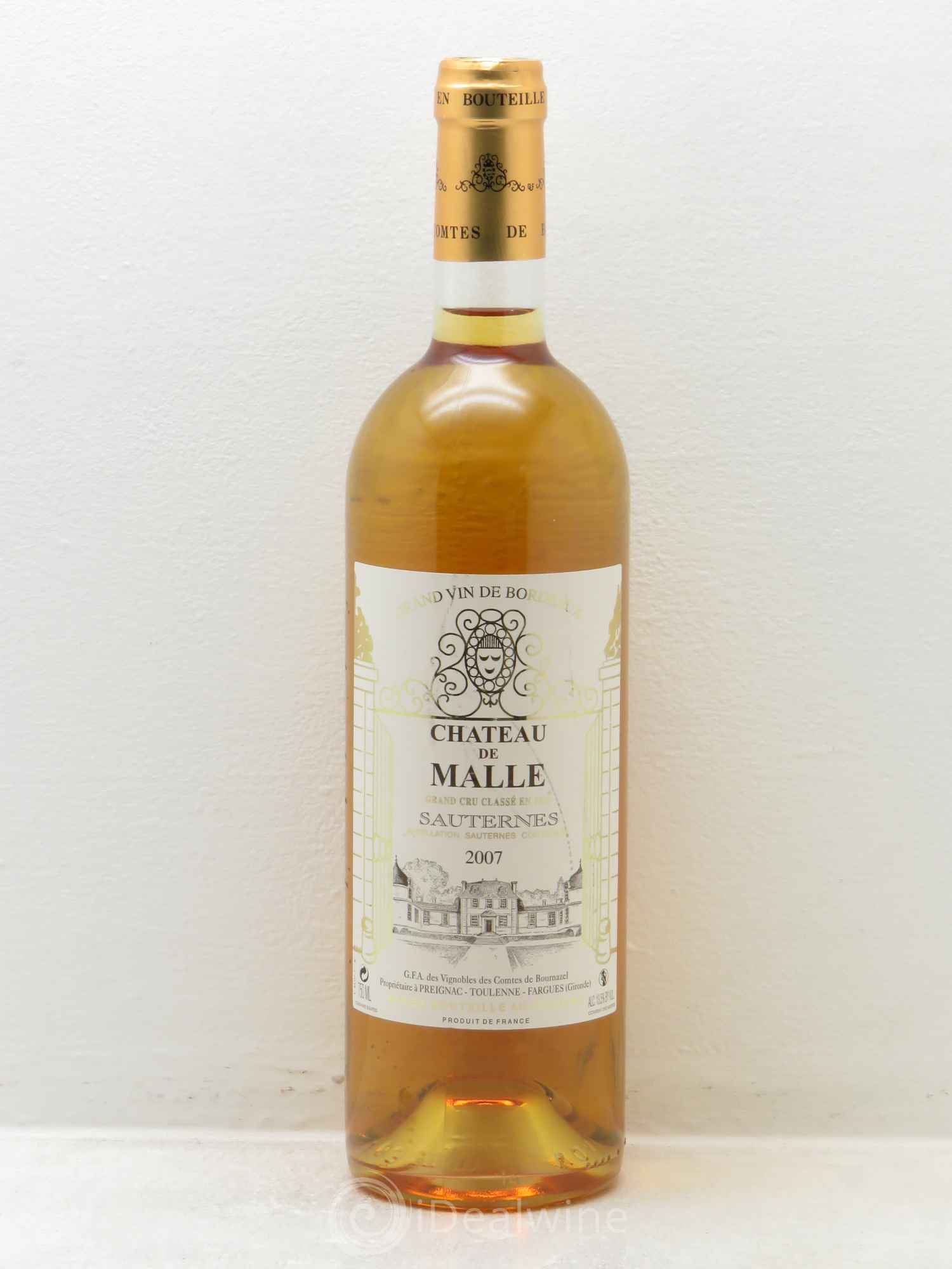 Château de Malle 2ème Grand Cru Classé (senza prezzo di riserva) 2007 - Lotto di 1 bottiglia - 0