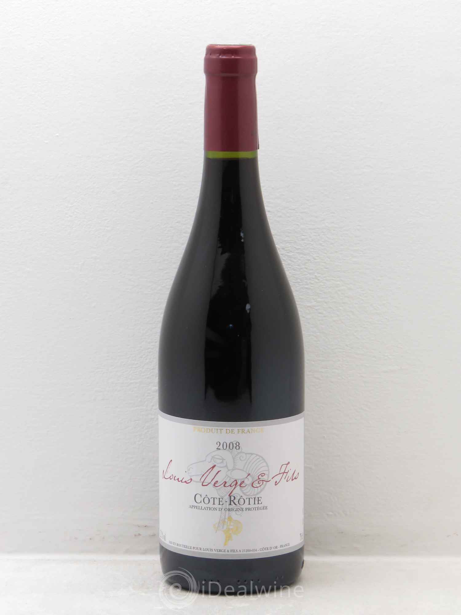 Côte-Rôtie Louis Vergé 2008 - Lot de 1 bouteille - 0