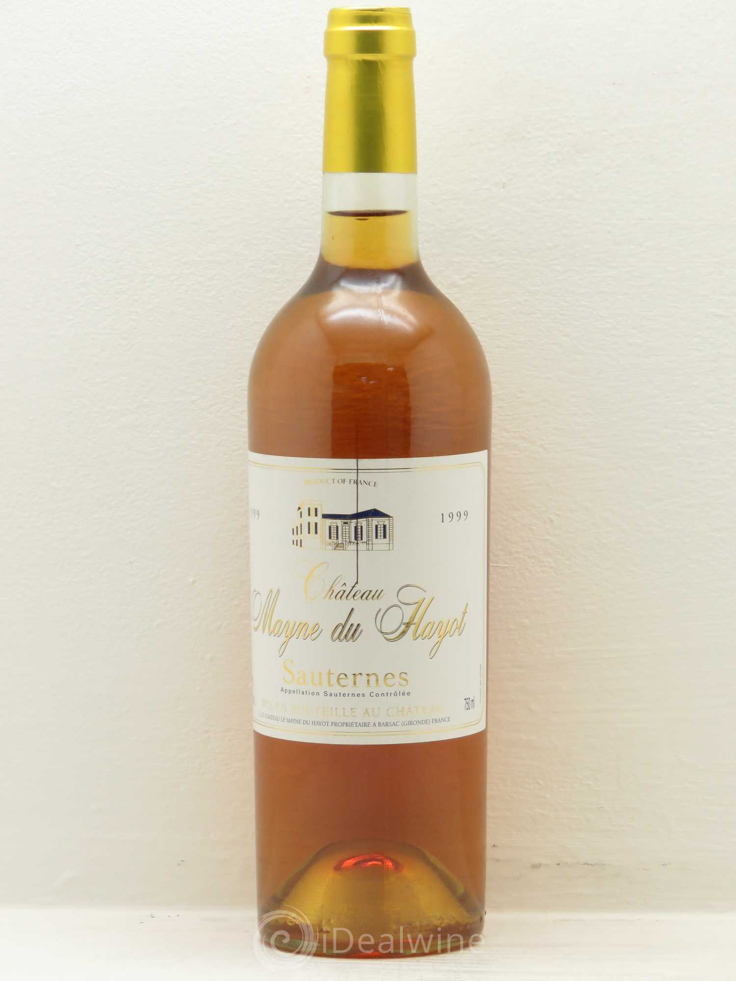 Sauternes Mayne du hayot 1999 - Posten von 1 Flasche - 0