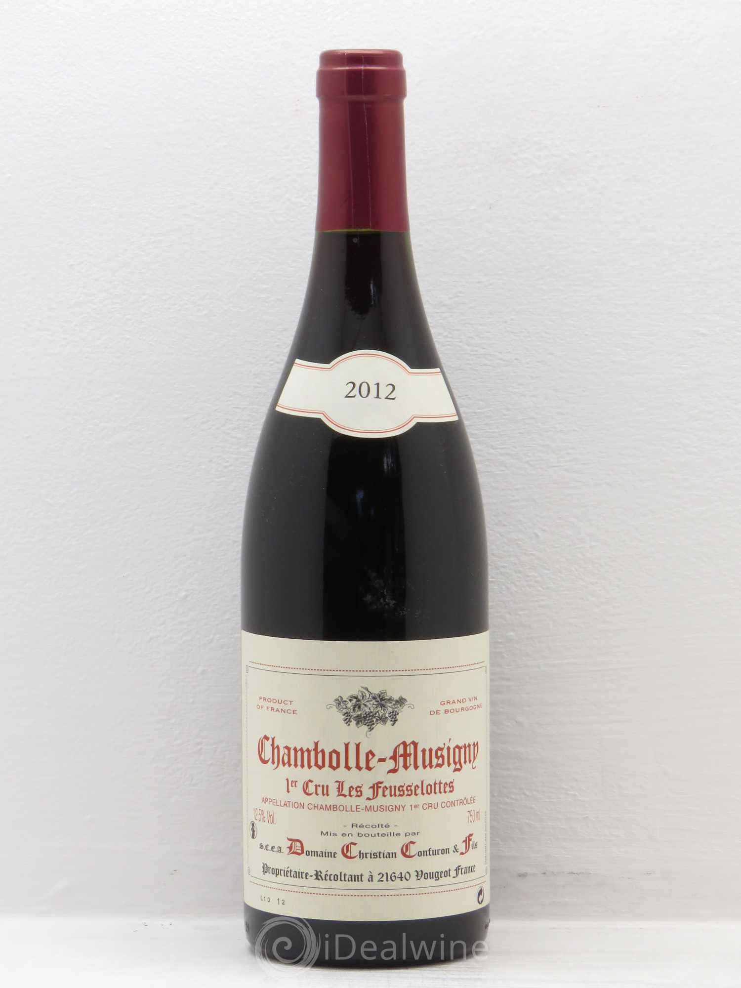 Chambolle-Musigny 1er Cru 2012 - Lot de 1 bouteille - 0