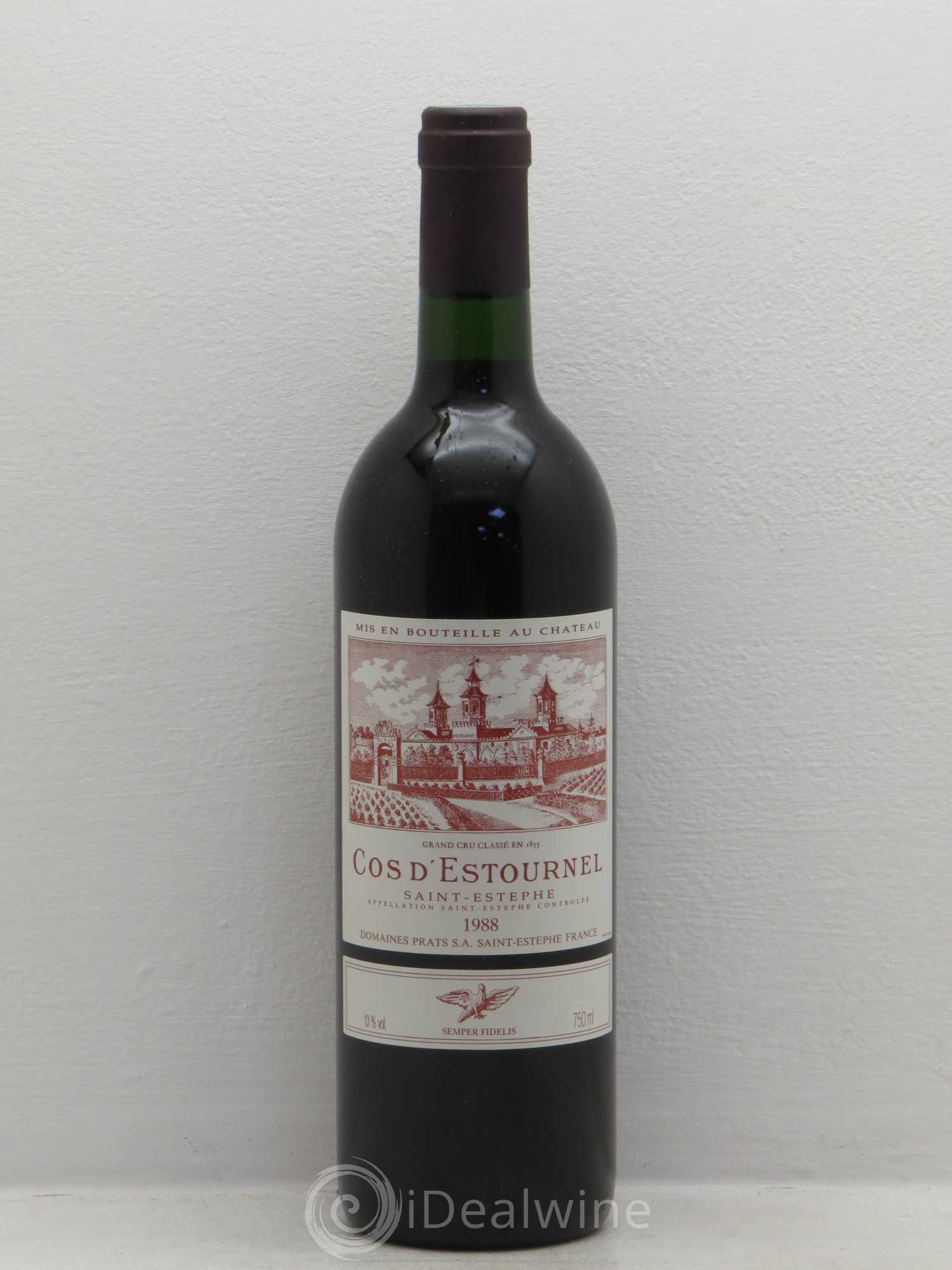 Cos d'Estournel 2ème Grand Cru Classé 1988 - Lot de 1 bouteille - 0