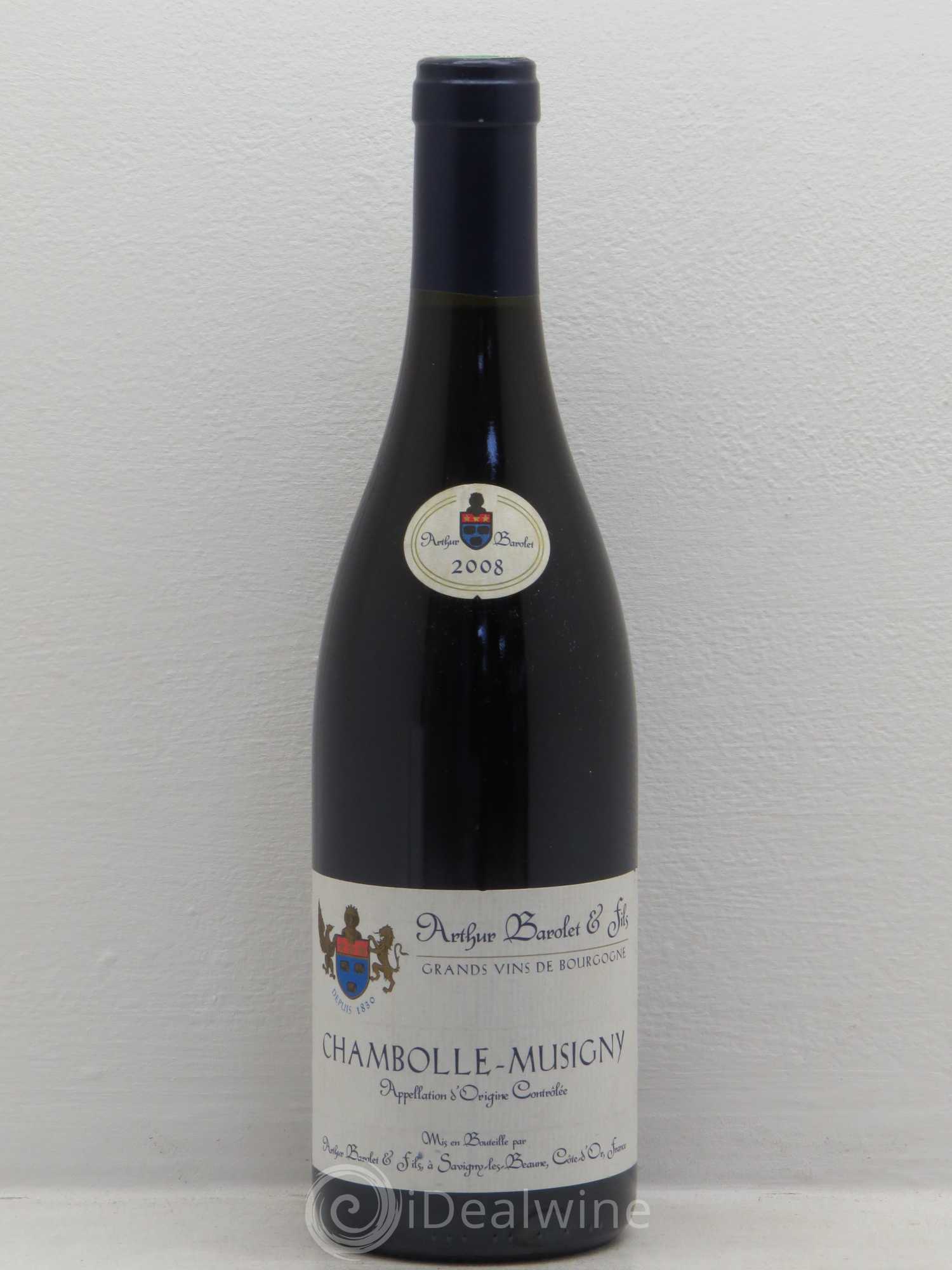 Chambolle-Musigny Arthur Barolet Et Fils 2008 - Posten von 1 Flasche - 0