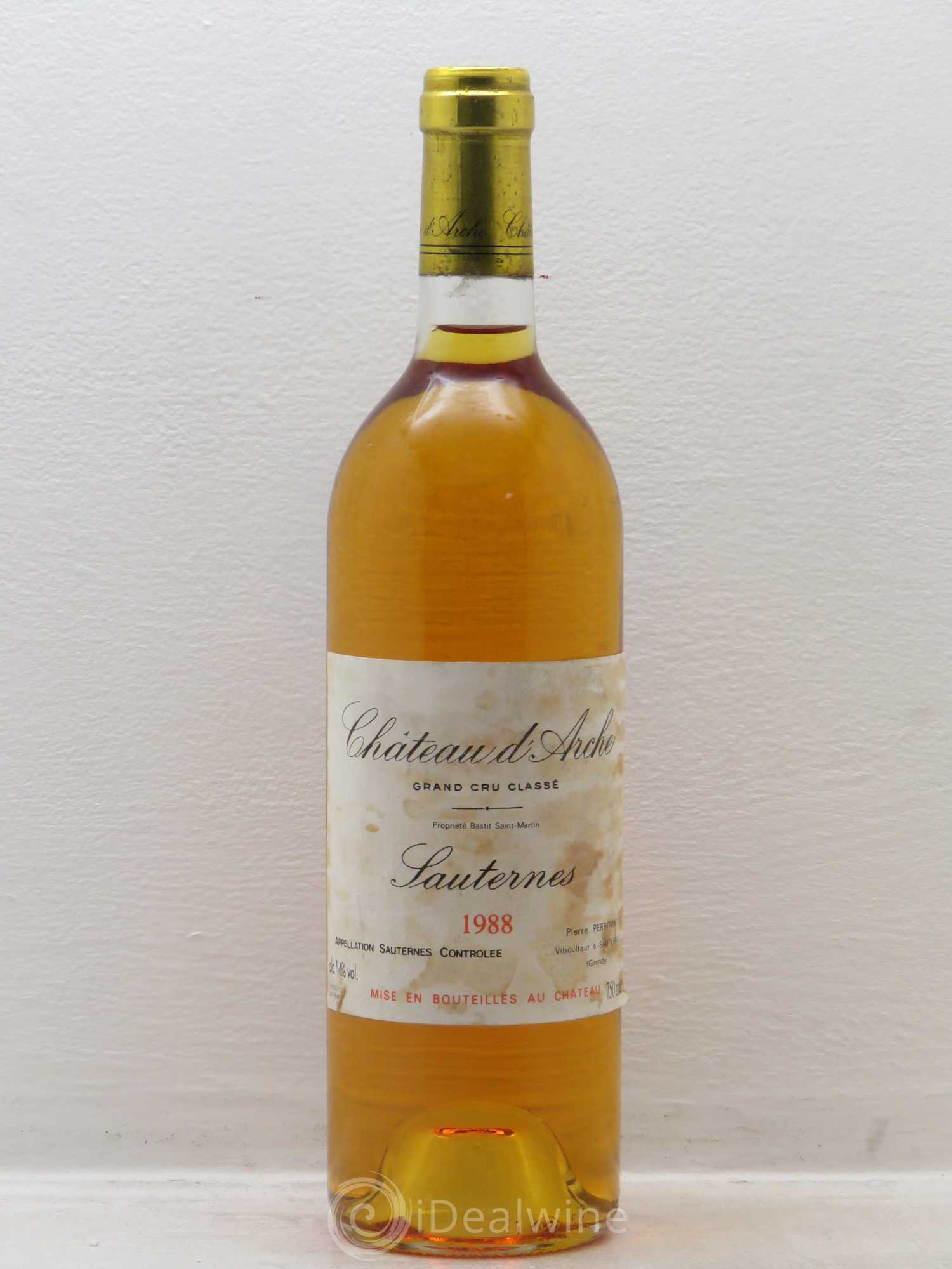 Château d' Arche 2ème Grand Cru Classé 1988 - Lotto di 1 bottiglia - 0