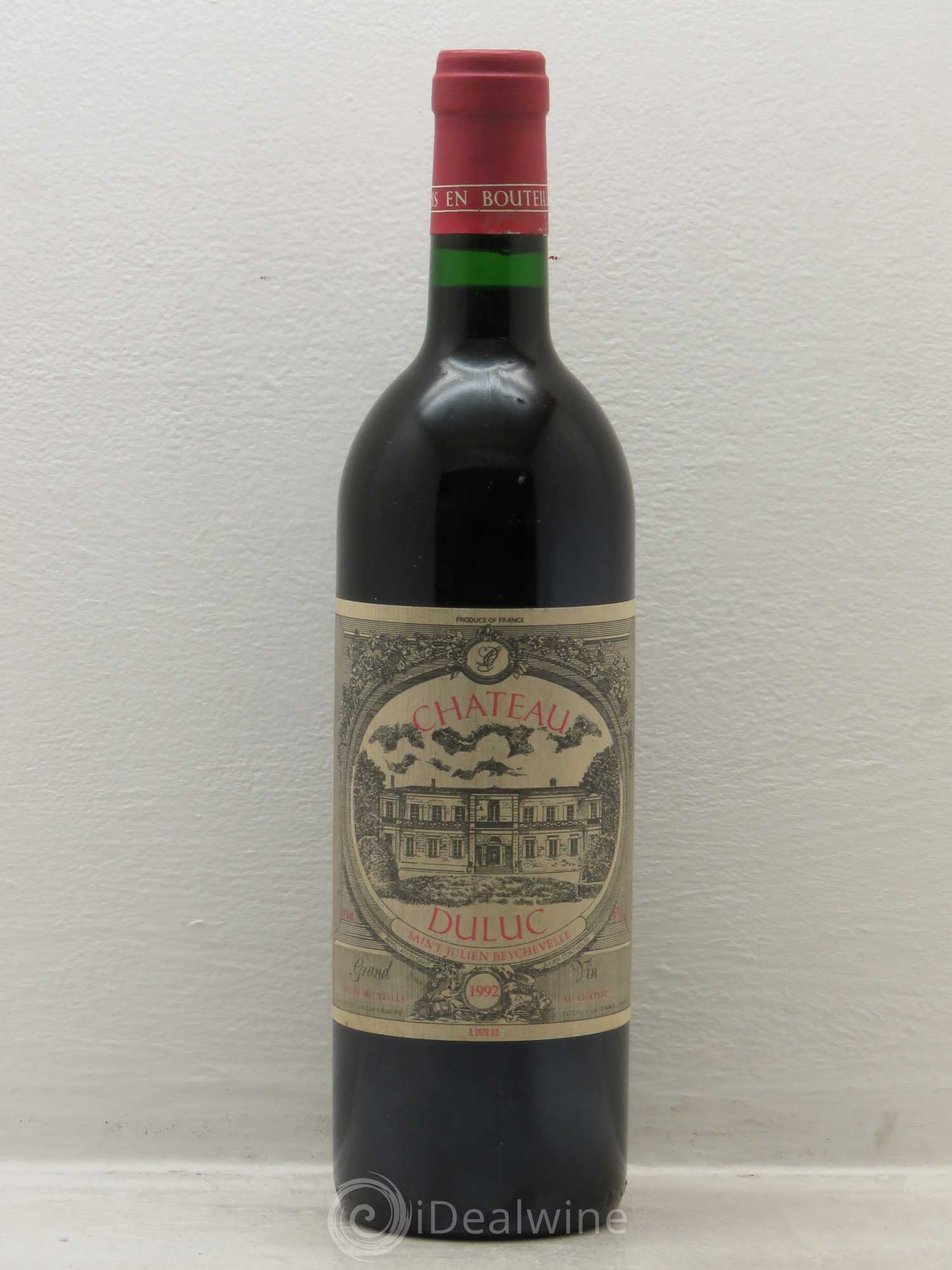 Duluc de Branaire Second Vin 1992 - Lot de 1 bouteille - 0