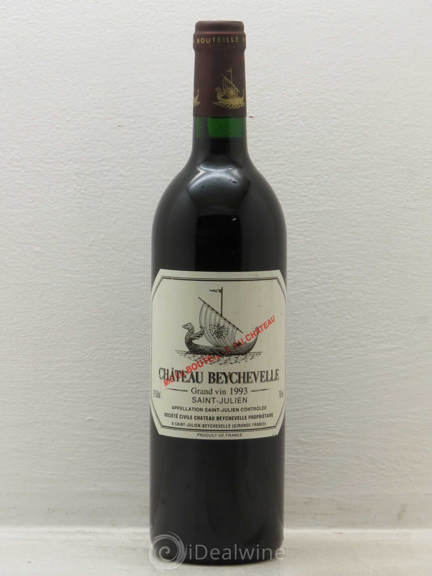 Château Beychevelle 4ème Grand Cru Classé 1993 - Lot de 1 bouteille - 0
