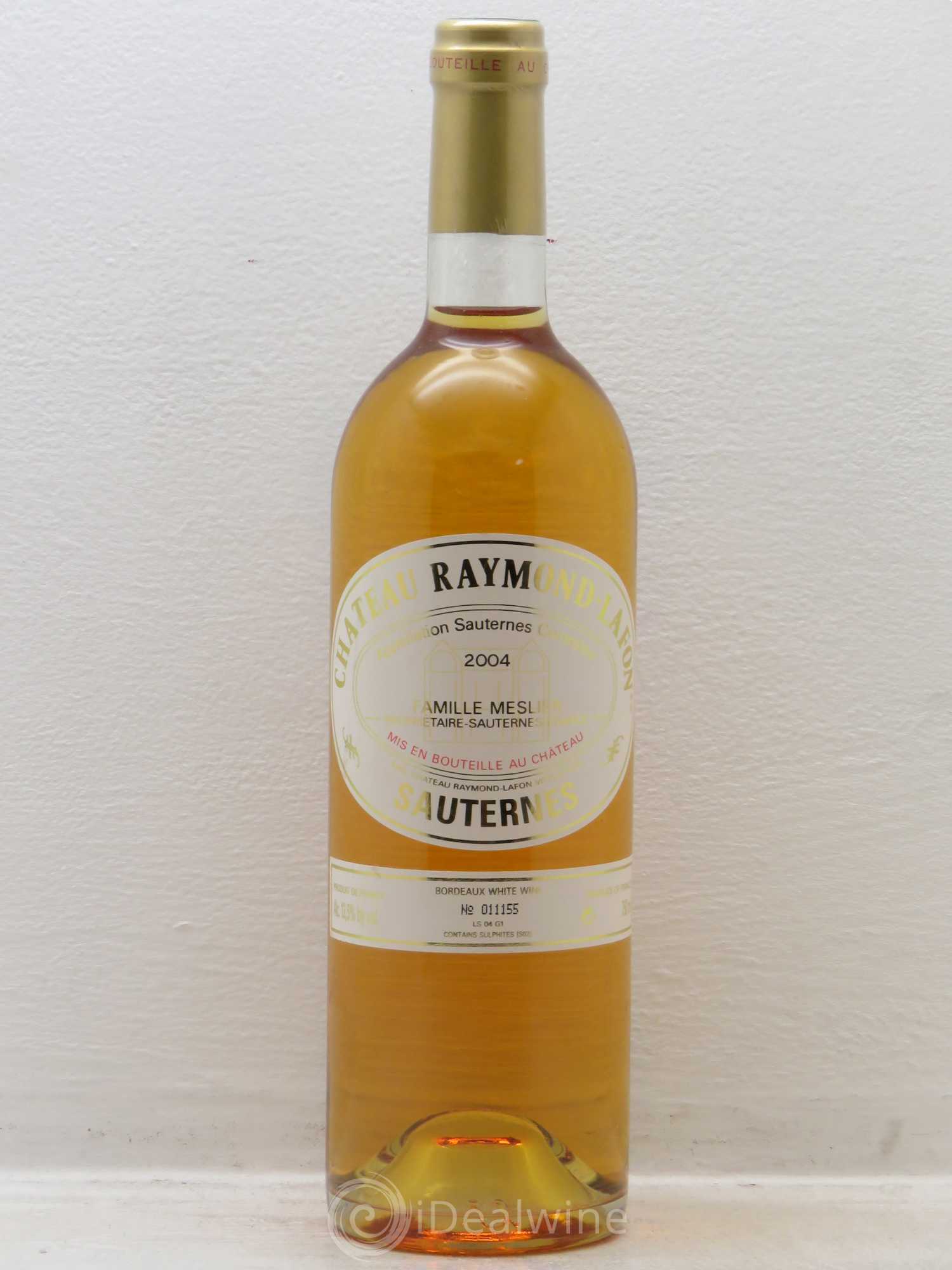 Château Raymond Lafon 2004 - Lotto di 1 bottiglia - 0