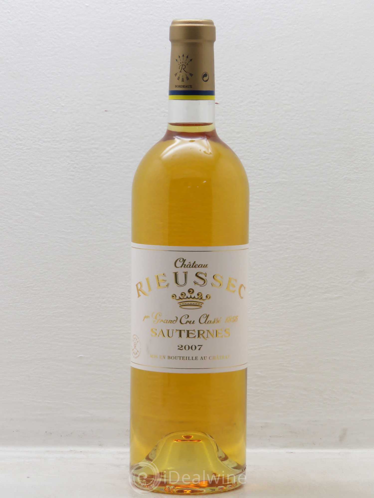 Château Rieussec 1er Grand Cru Classé 2007 - Posten von 1 Flasche - 0