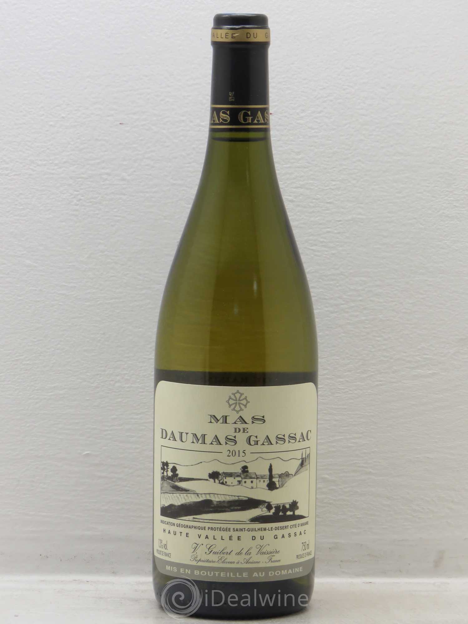 Saint-Guilhem-le-Désert - Cité d'Aniane Mas Daumas Gassac Famille Guibert de La Vaissière 2015 - Lot de 1 bouteille - 0