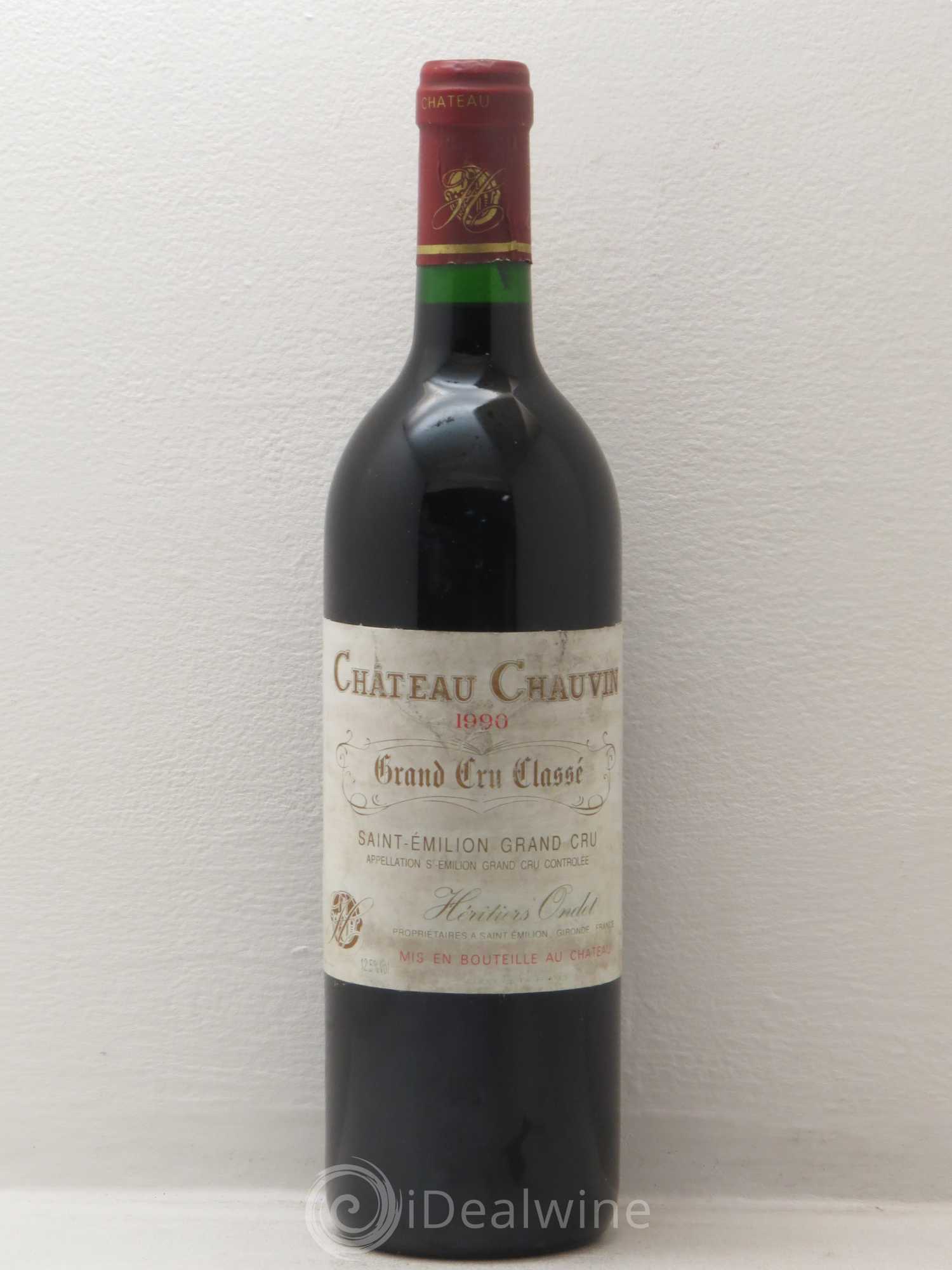 Château Chauvin Grand Cru Classé (sans prix de réserve) 1990 - Lot de 1 bouteille - 0