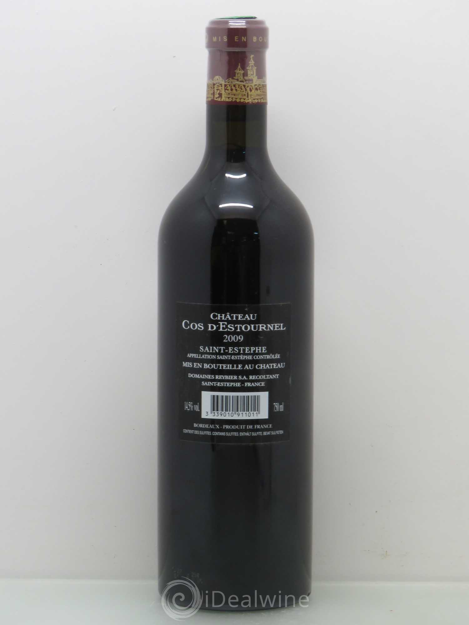 Cos d'Estournel 2ème Grand Cru Classé 2009 - Lot de 1 bouteille - 1