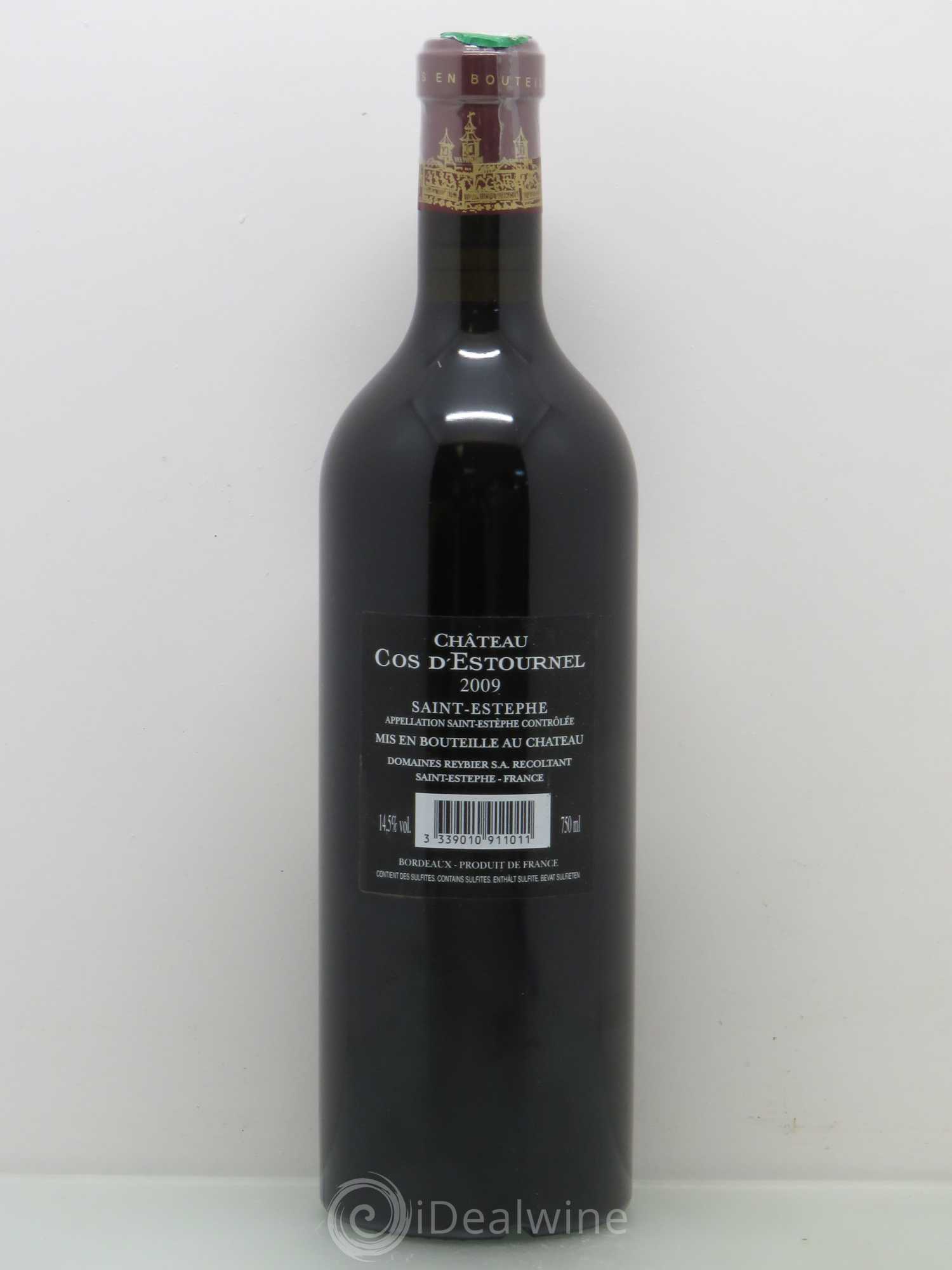 Cos d'Estournel 2ème Grand Cru Classé 2009 - Lot de 1 bouteille - 1