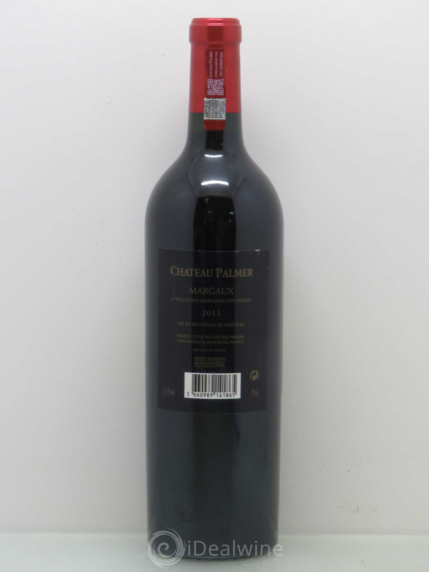 Château Palmer 3ème Grand Cru Classé 2011 - Lot de 1 bouteille - 1