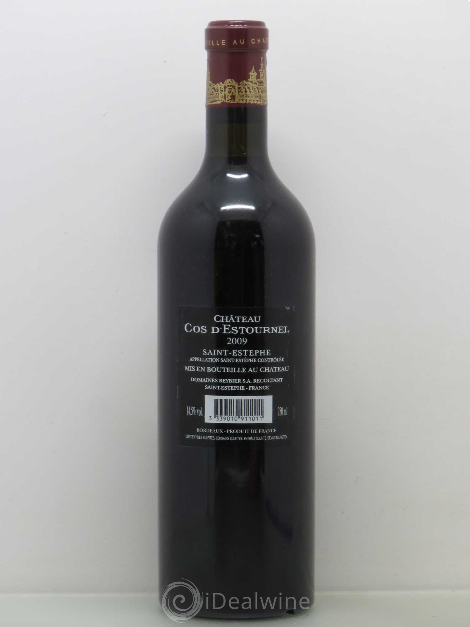 Cos d'Estournel 2ème Grand Cru Classé 2009 - Lot de 1 bouteille - 1