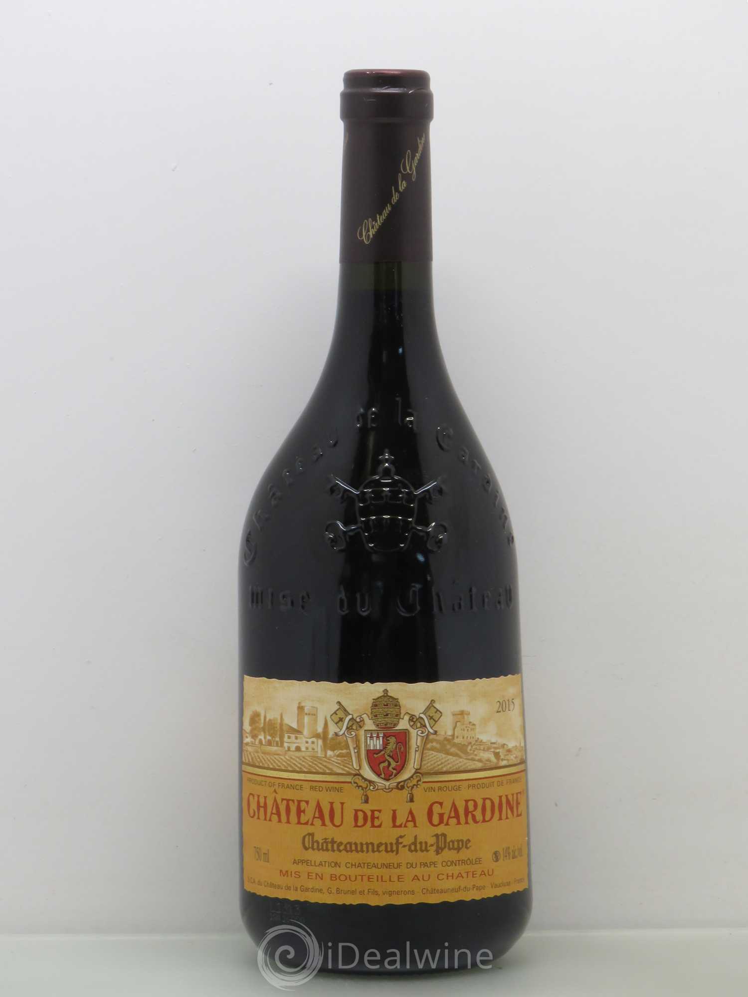Châteauneuf-du-Pape Château de La Gardine Famille Brunel 2015 - Lot de 1 bouteille - 0