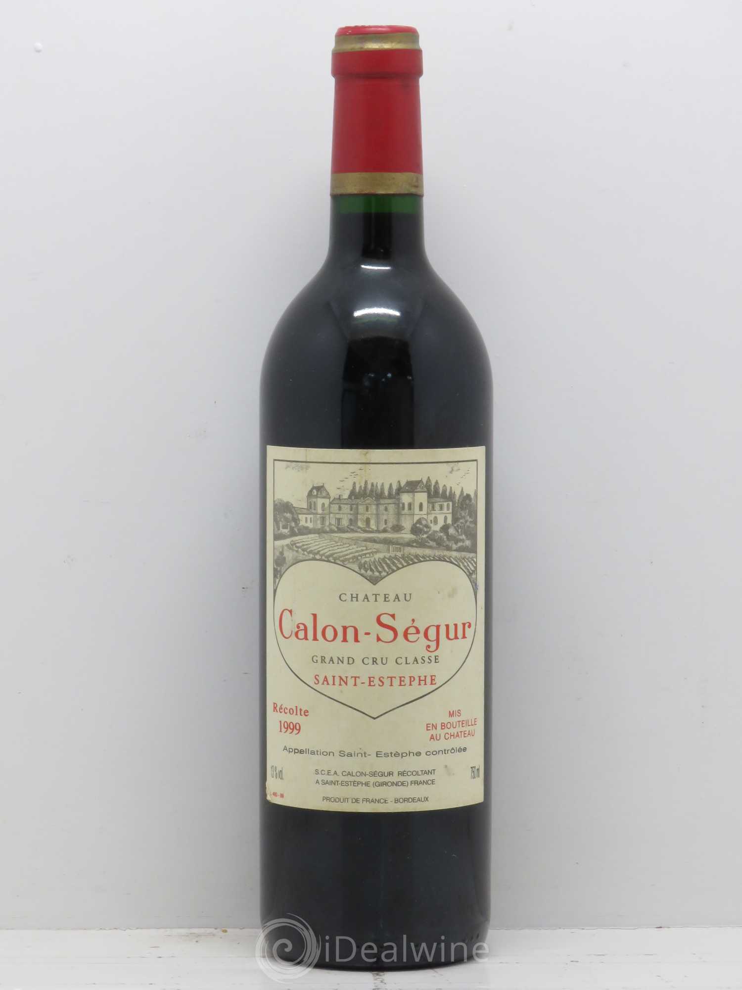 Château Calon Ségur 3ème Grand Cru Classé 1999 - Lot de 1 bouteille - 0