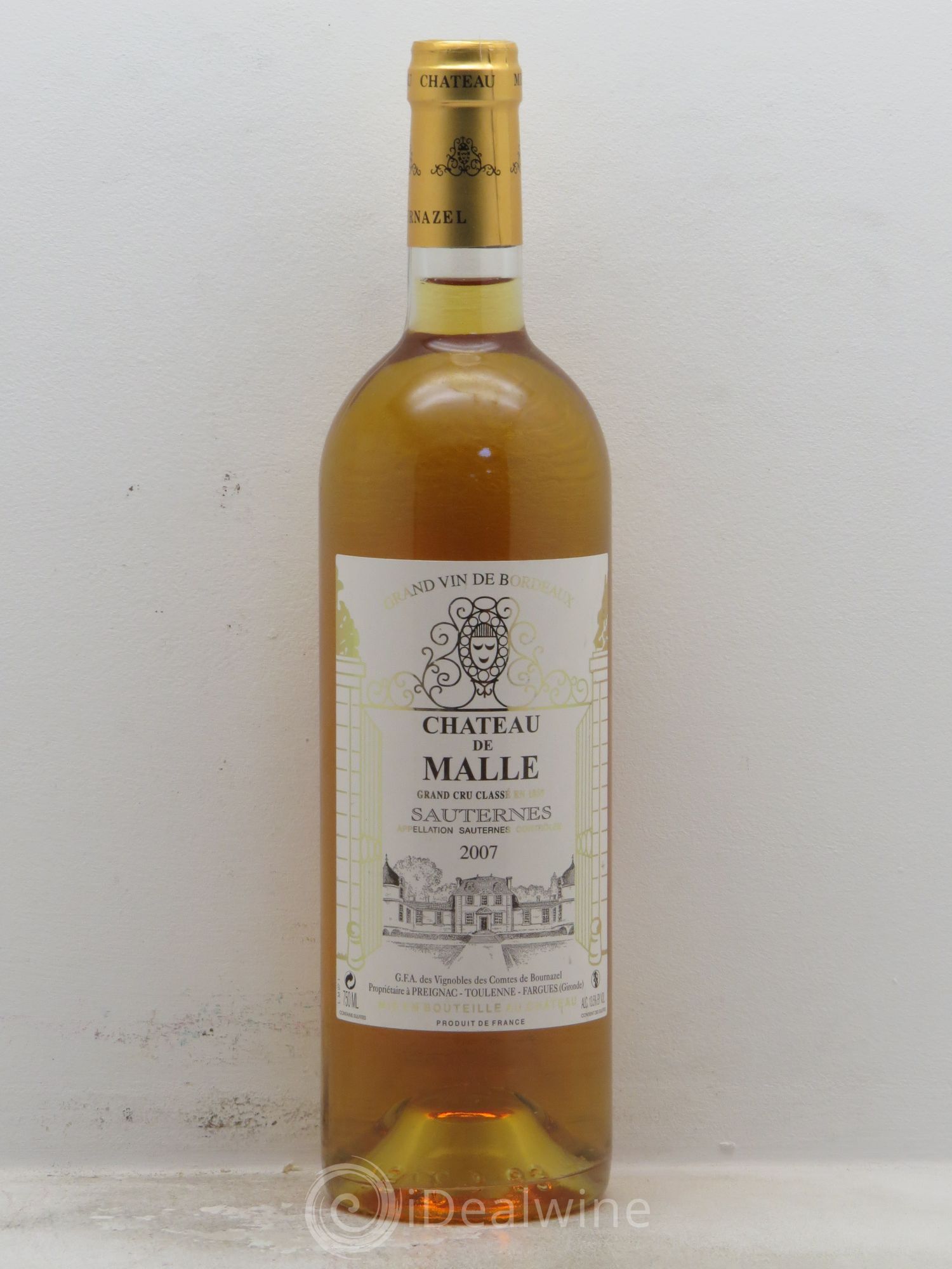 Sauternes Château de Malle 2007 - Posten von 1 Flasche - 0