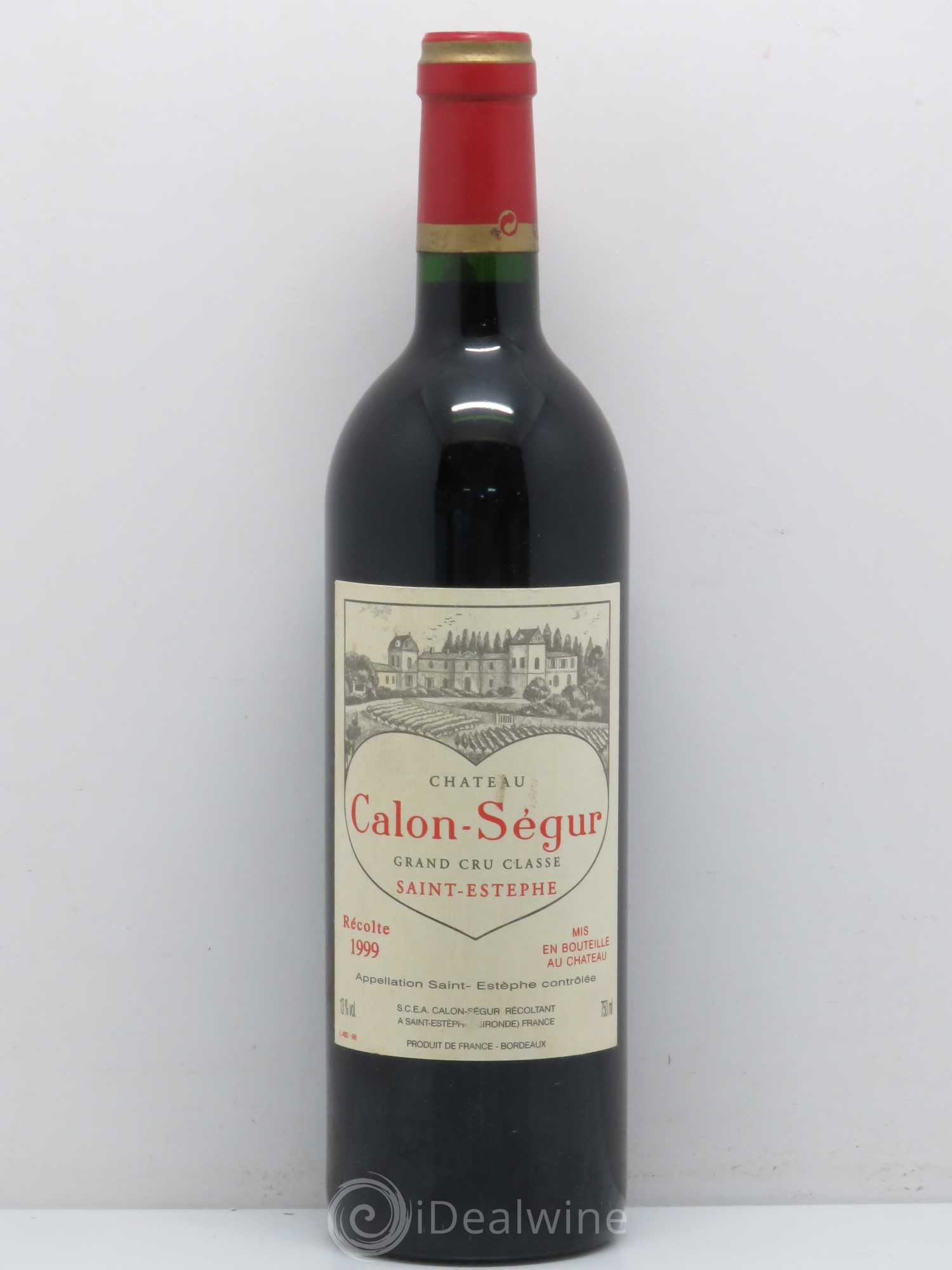 Château Calon Ségur 3ème Grand Cru Classé 1999 - Lot de 1 bouteille - 0