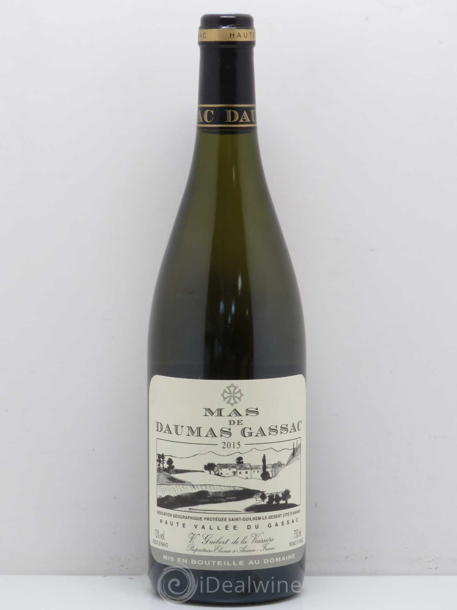 Saint-Guilhem-le-Désert - Cité d'Aniane Mas Daumas Gassac Famille Guibert de La Vaissière 2015 - Lot de 1 bouteille - 0