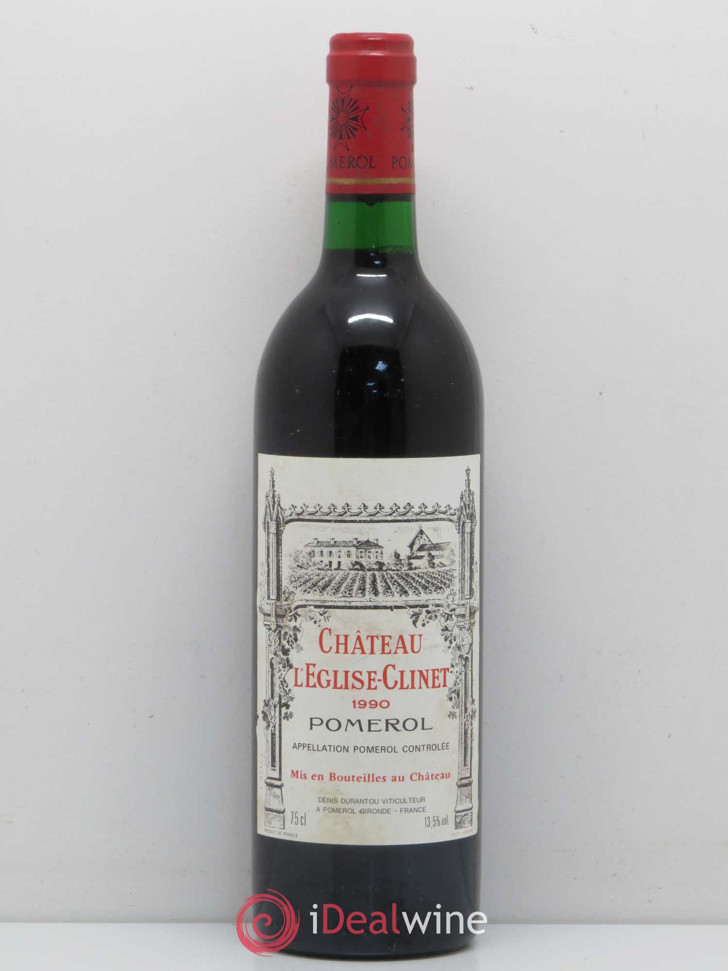 Château l' Église Clinet 1990 - Lot de 1 bouteille - 0